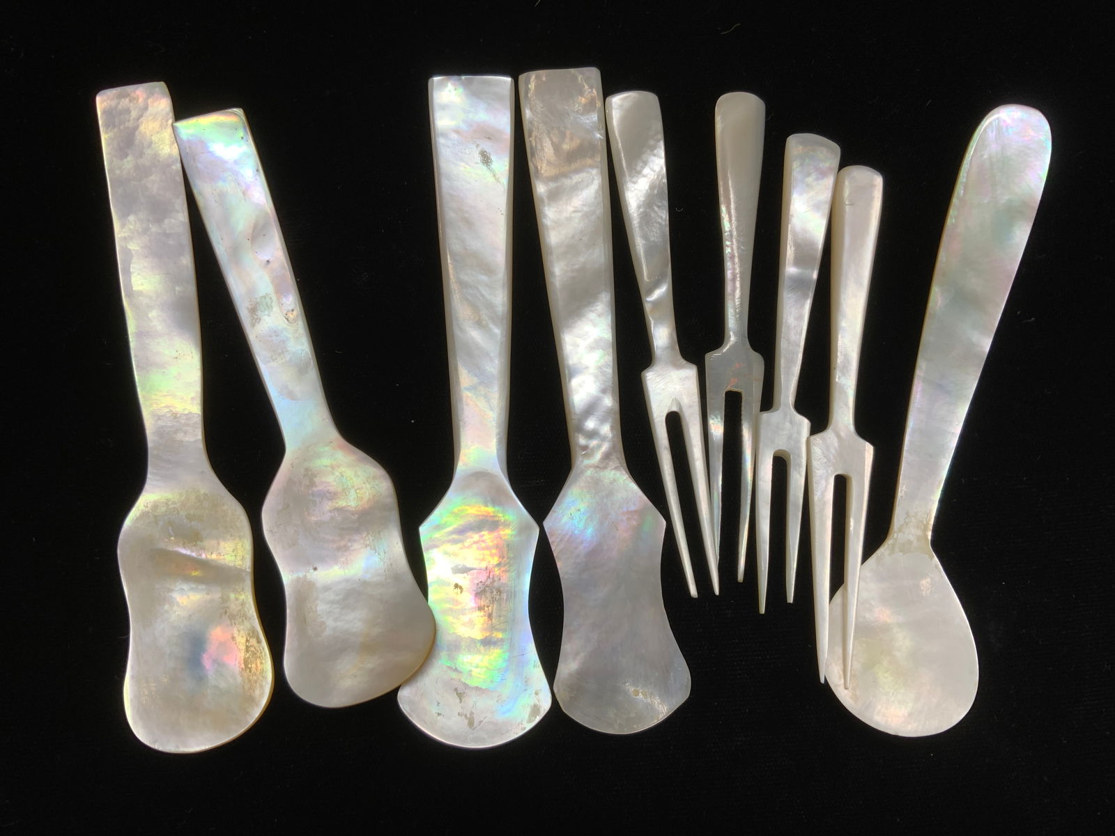 Mother of Pearl Caviar Spoons and Forks , 9 (1 of 6)