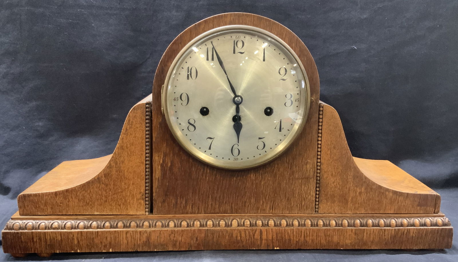 Wood Carved Antique Mantle Clock (1 of 10)