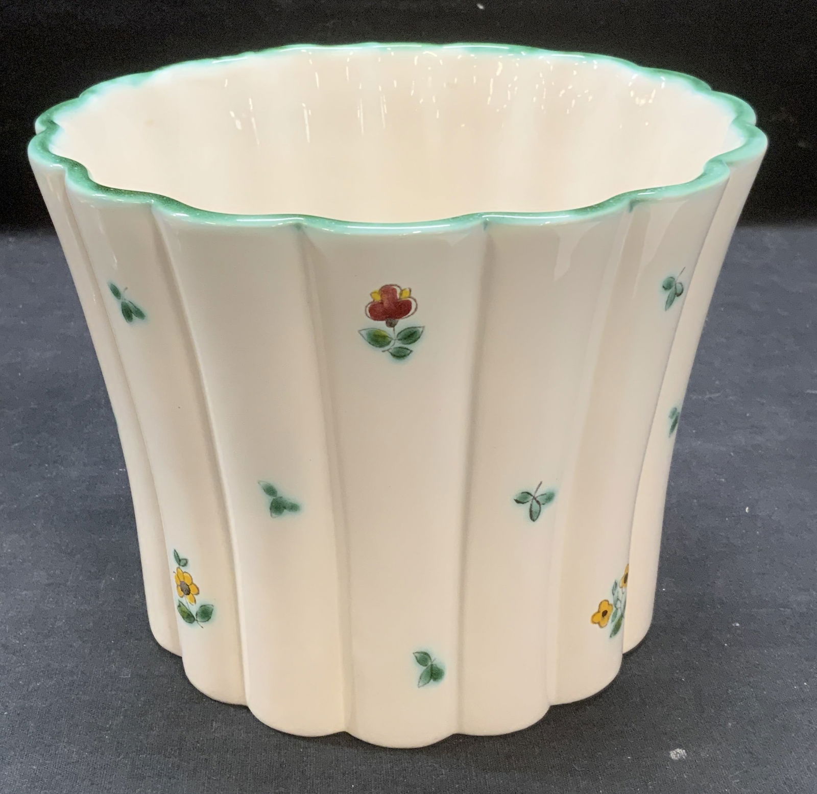 Vintage Gmundner Keramik Floral Planter, Austria (1 of 6)