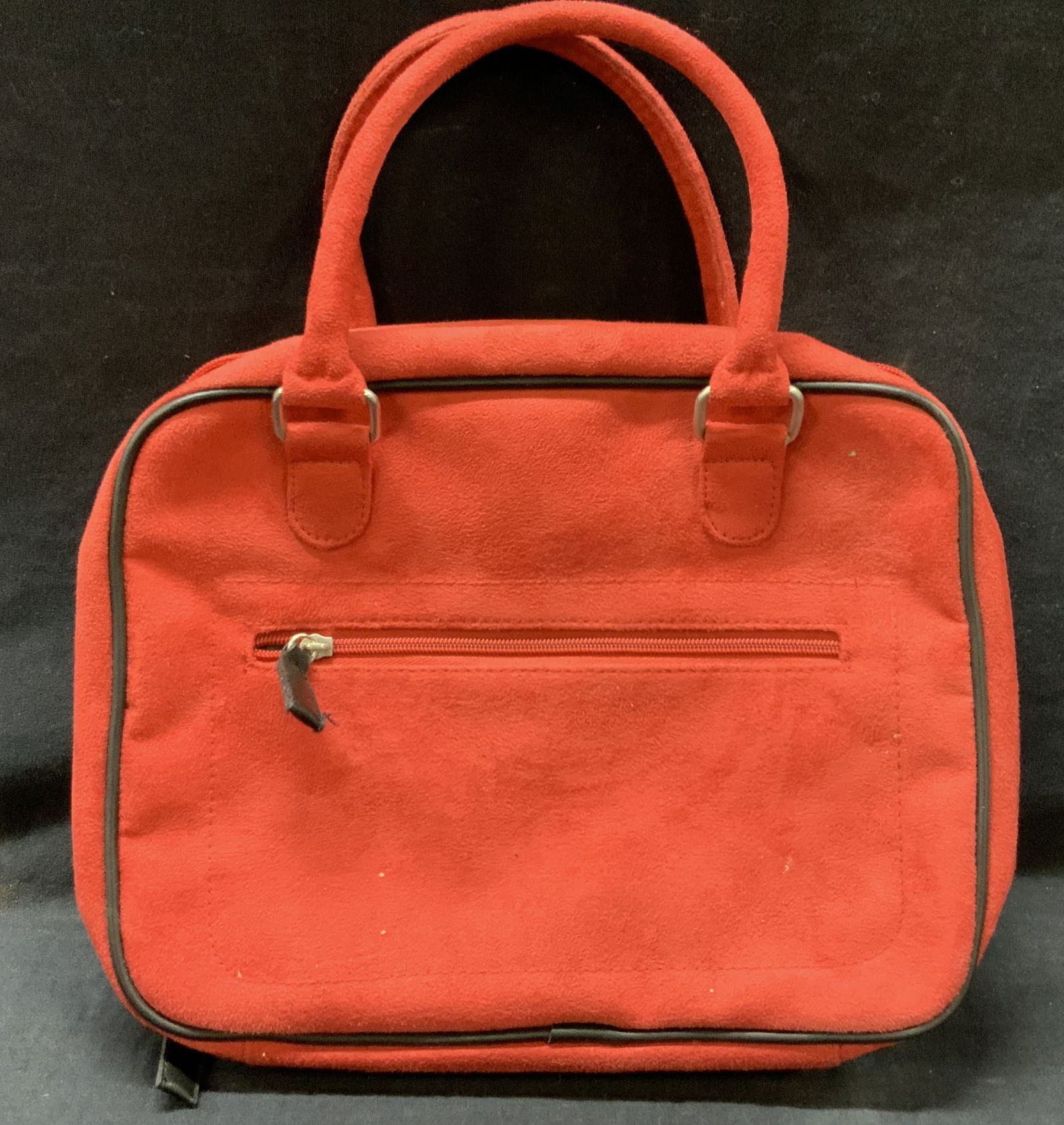 Lancome Red Suede Cosmetic Travel Bag (1 of 7)