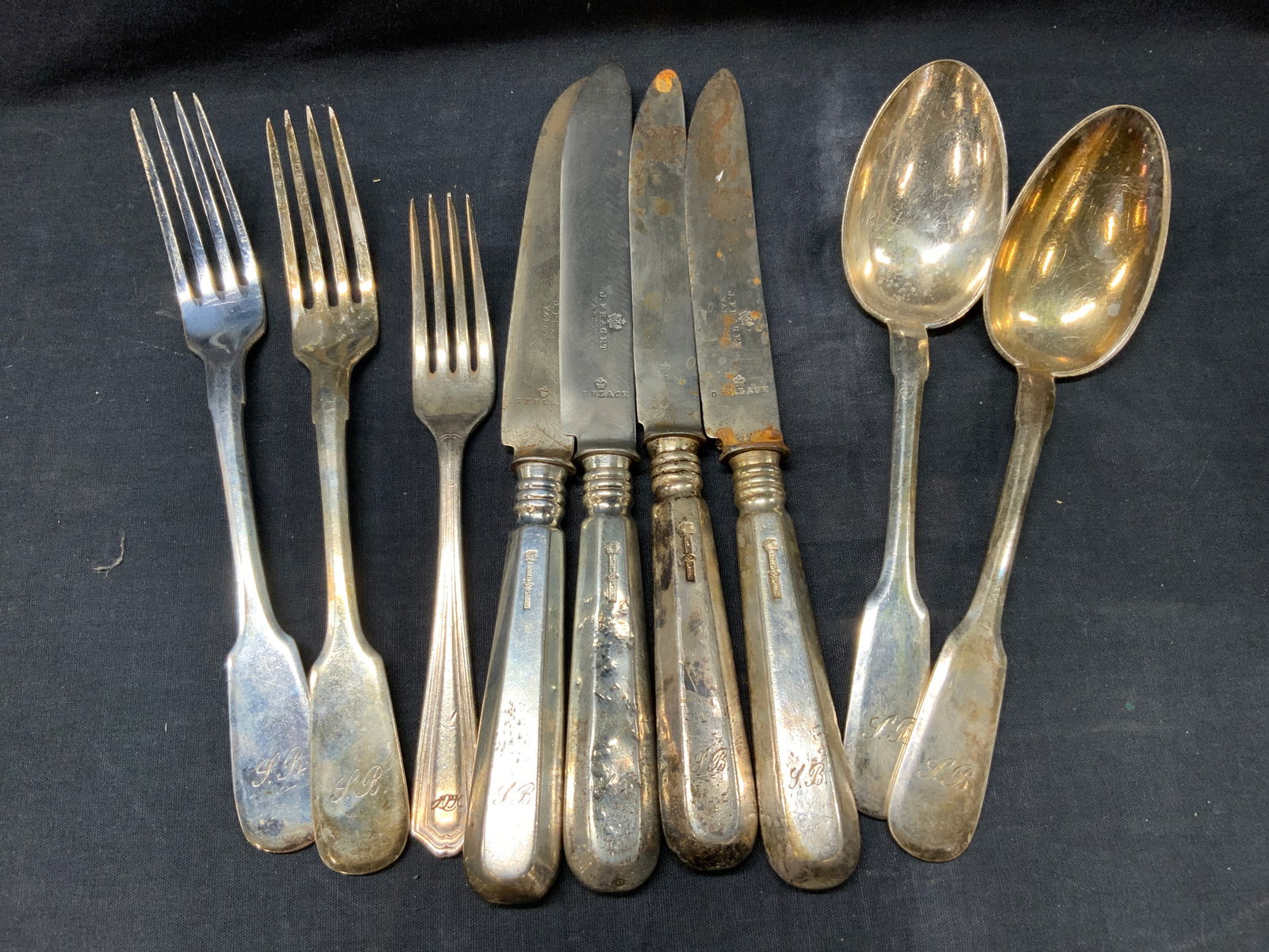 Set 9 Stamped Fraset Sterling Silver Utensils (1 of 9)