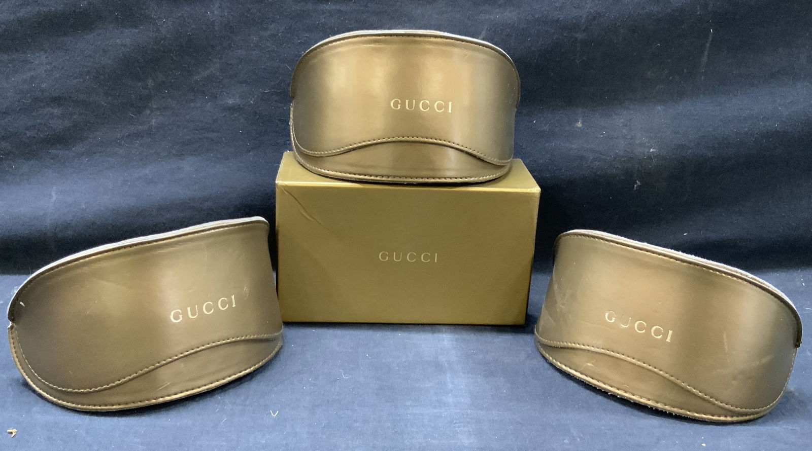 4 Gucci Leather Glasses Cases & Org. Box (1 of 11)