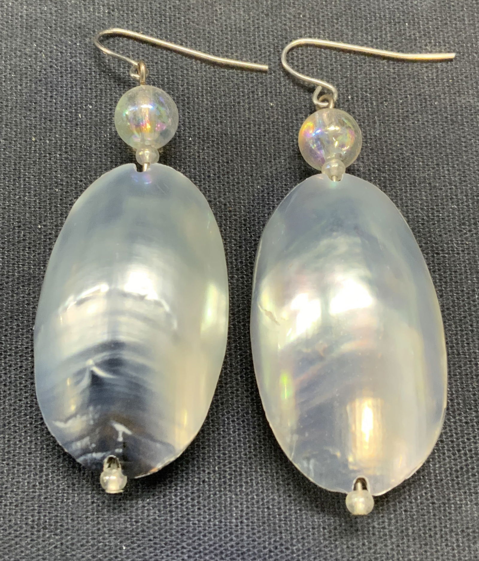 Vintage Mother of Pearl Dangle Earrings (1 of 6)