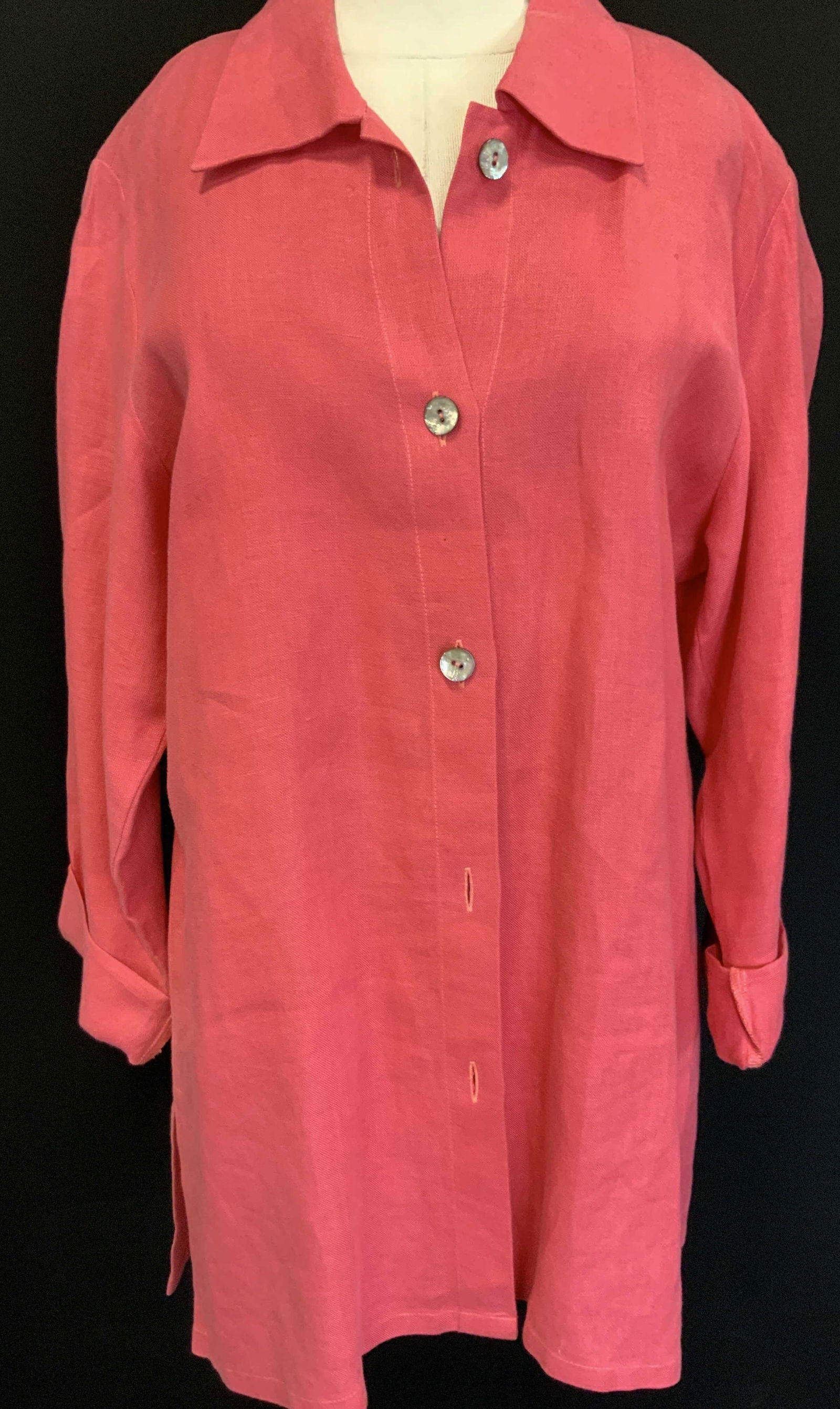 Mariko NY Palm Beach Linen Light Weight Button Up (1 of 8)