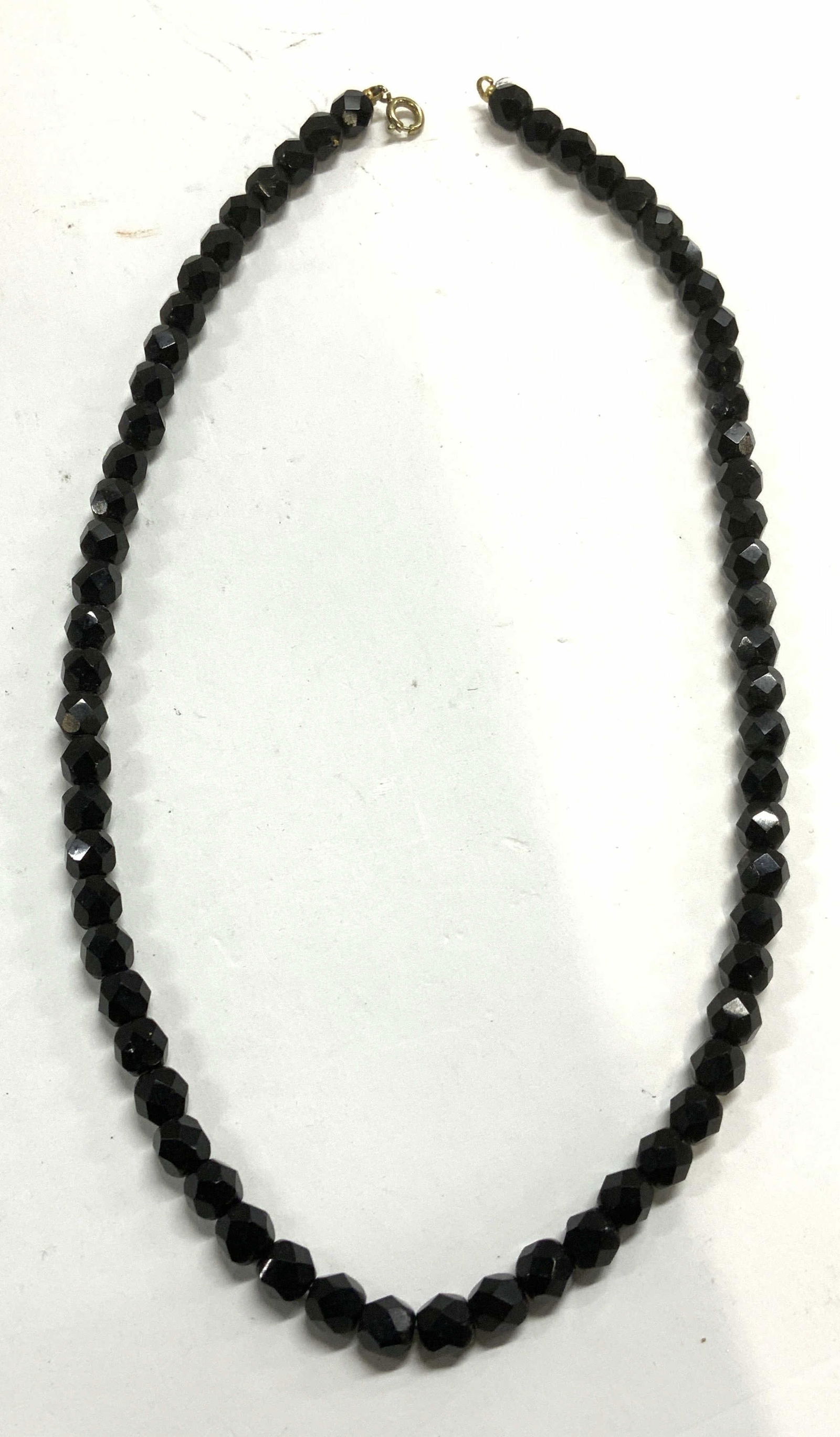 Black Crystal Beaded Necklace (1 of 6)