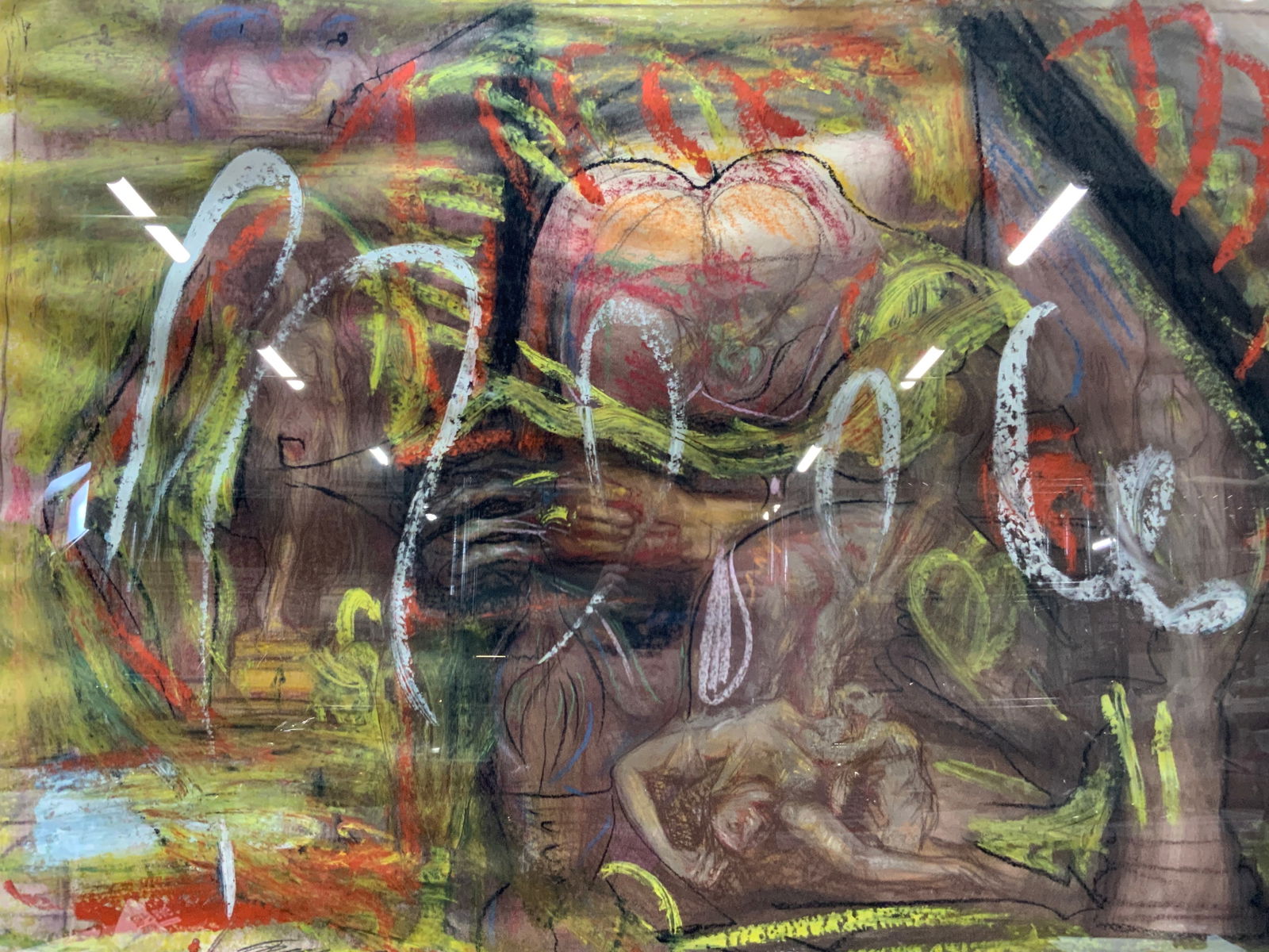 3ft x 4ft Surrealist Acrylic On Paper (1 of 10)