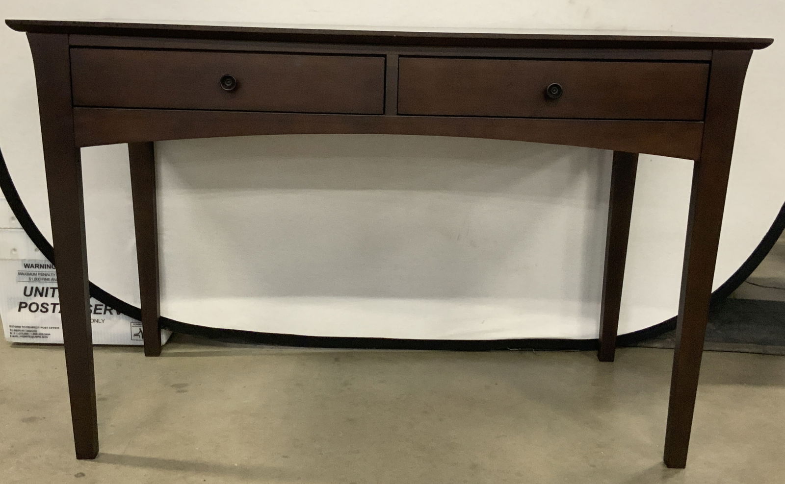 BARONET CANADA Two Drawer Console Table / Desk (1 of 9)