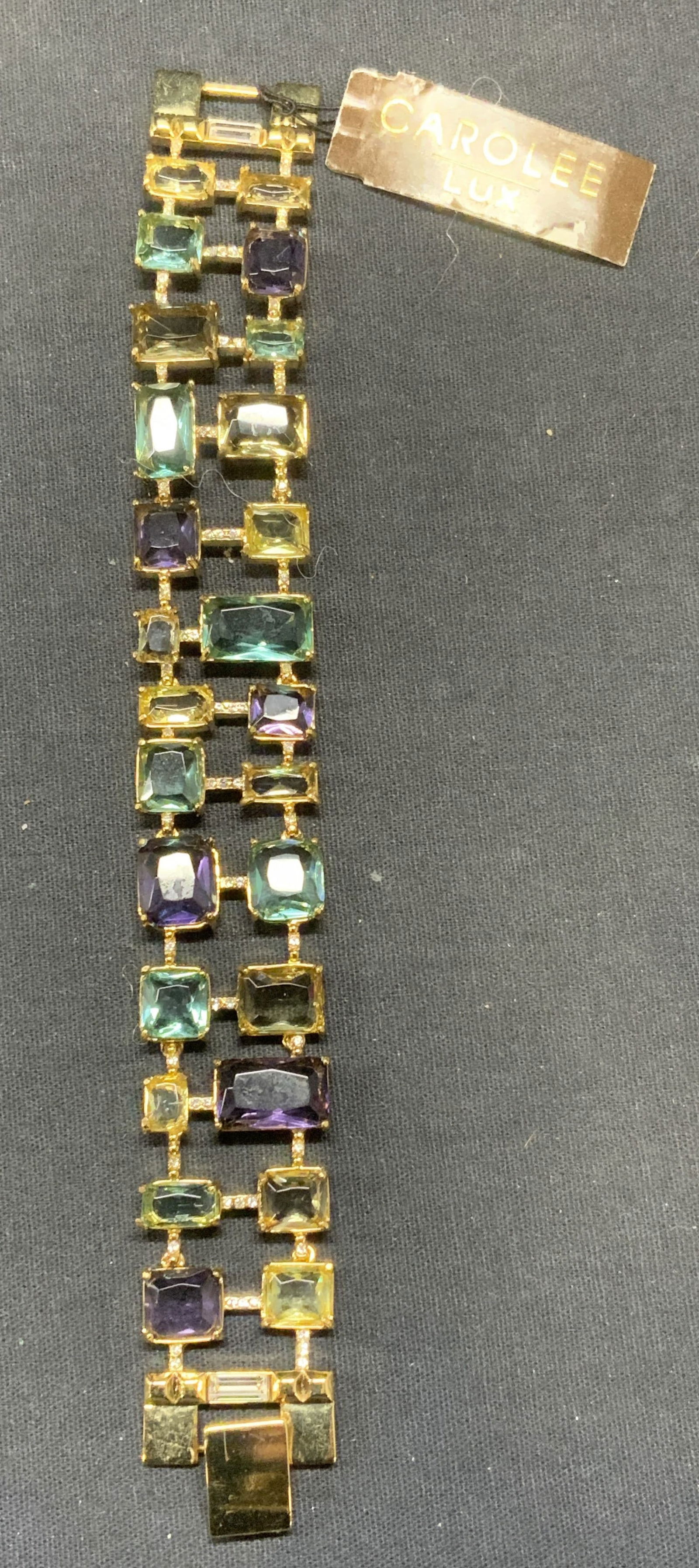 Carolee Gold Tone Crystal Bracelet NWT (1 of 7)