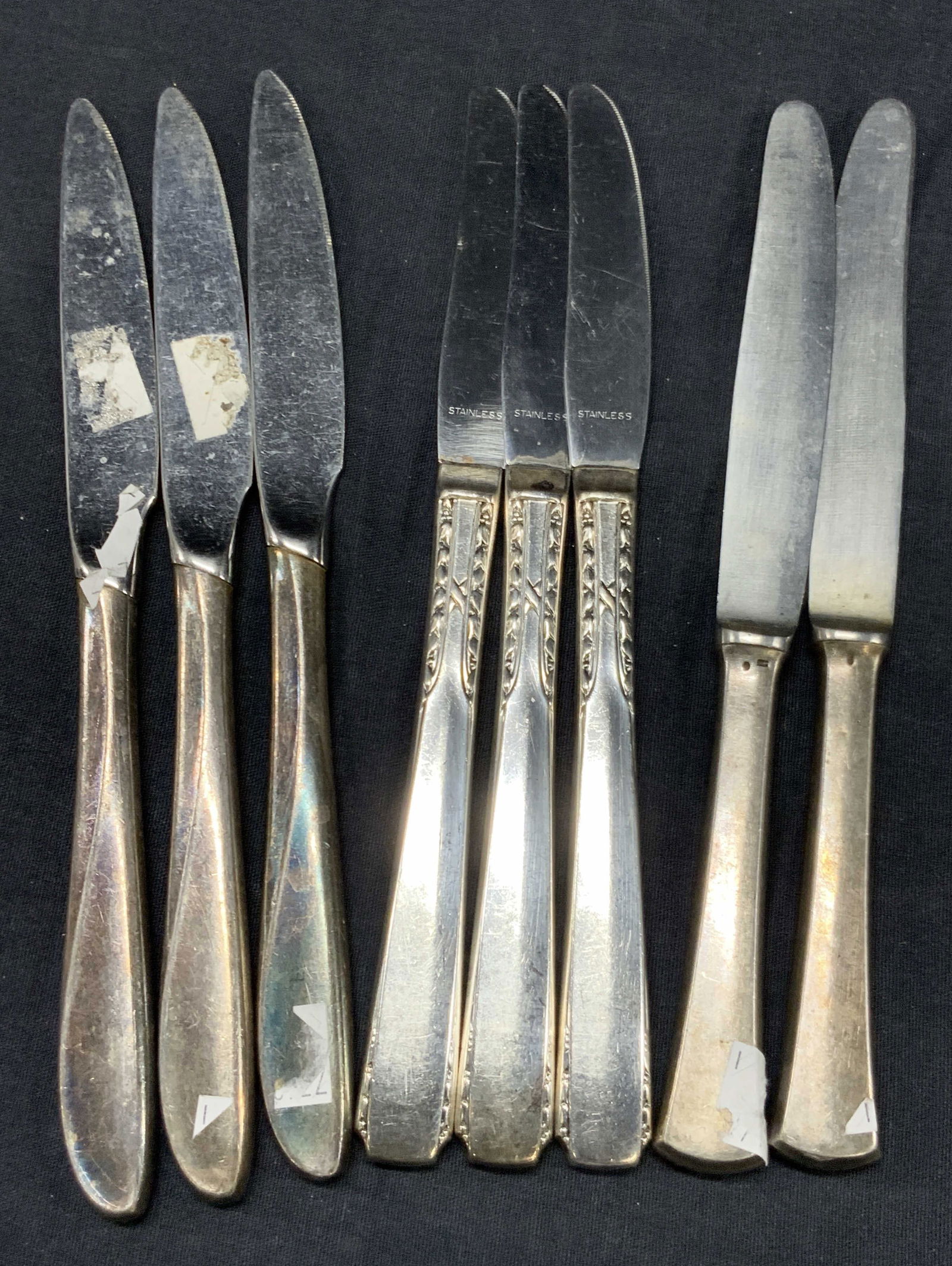Lot 8 Sterling Silver Handled Kitchen Knives (1 of 9)