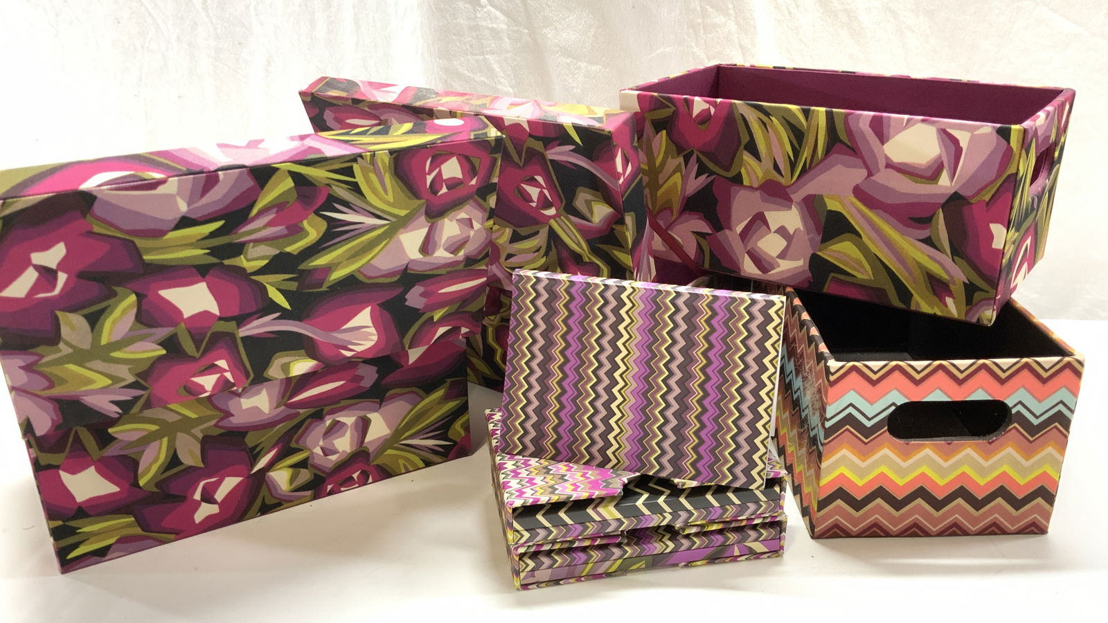 MISSONI Lot 9 Storage Boxes & Note Books, New (1 of 8)