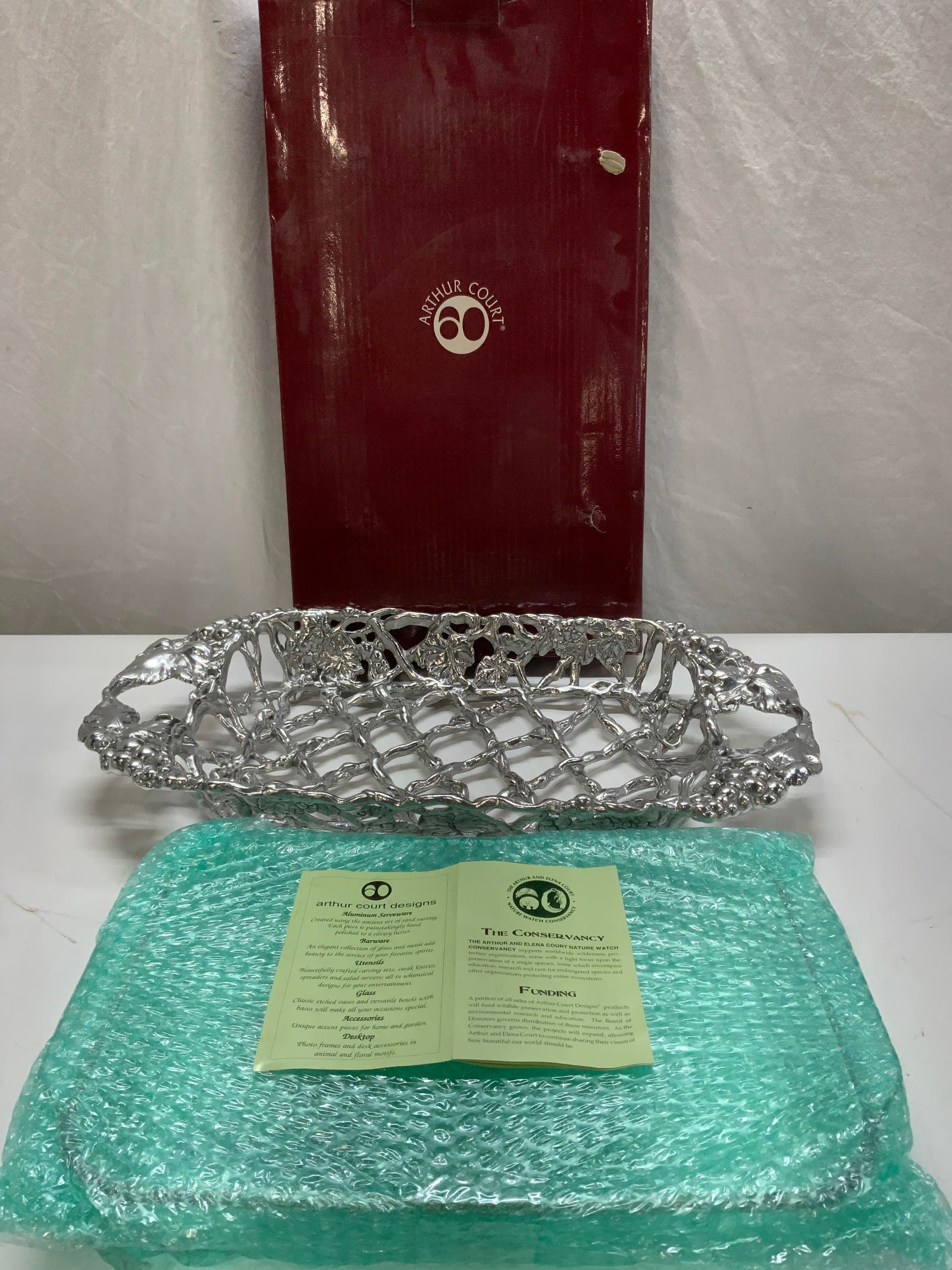 Arthur Court Grape Motif Server Ware, 2 NIB (1 of 10)