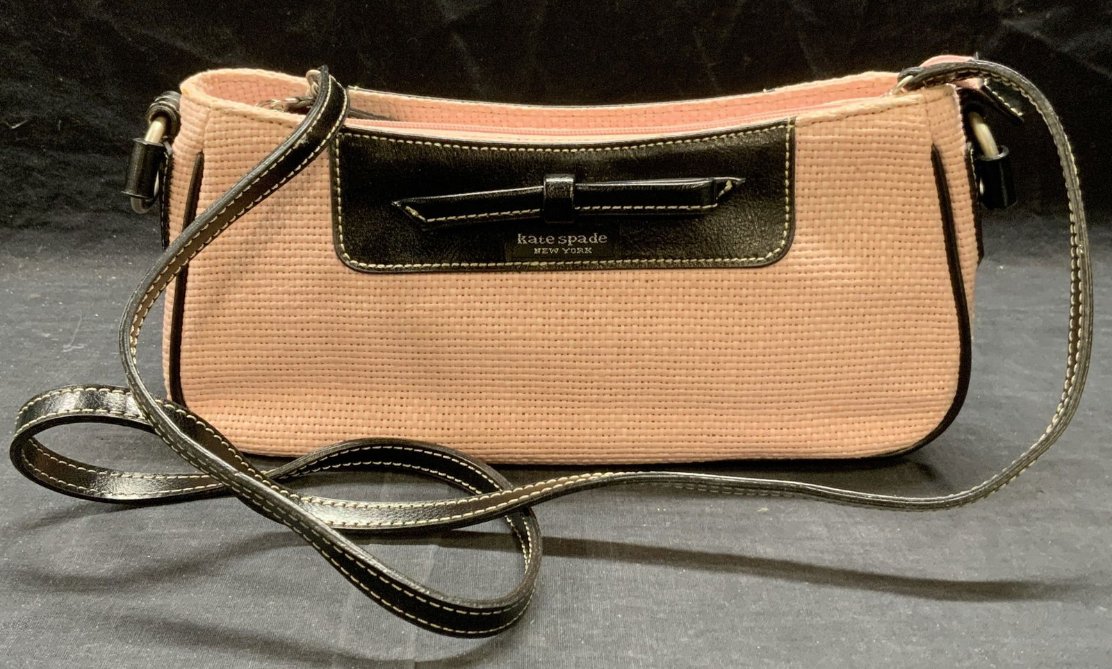 KATE SPADE Pink Woven Fabric Handbag (1 of 7)