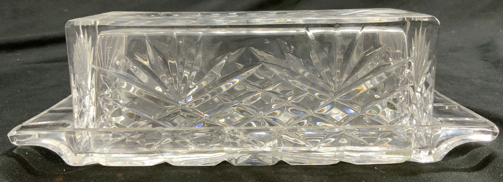 SHANNON CRYSTAL Lidded Butter Dish POLAND (1 of 8)