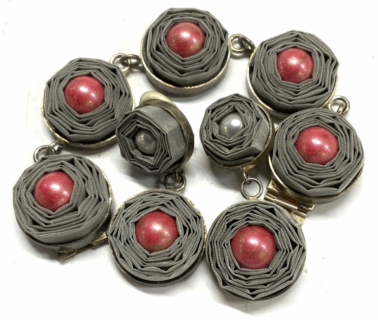 Hand crafted Bracelet & Clip Earring Jewelry Set, 3 (1 of 7)