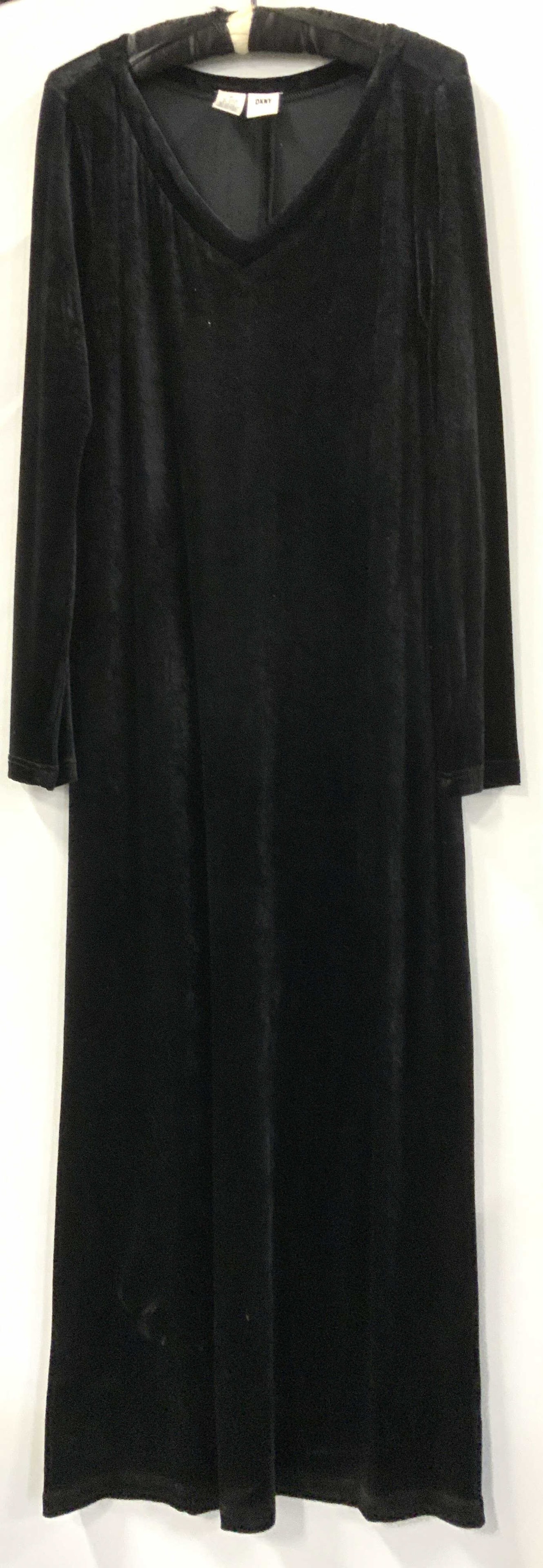 Donna Karen NY CLASSIC Black Velvet Dress (1 of 7)