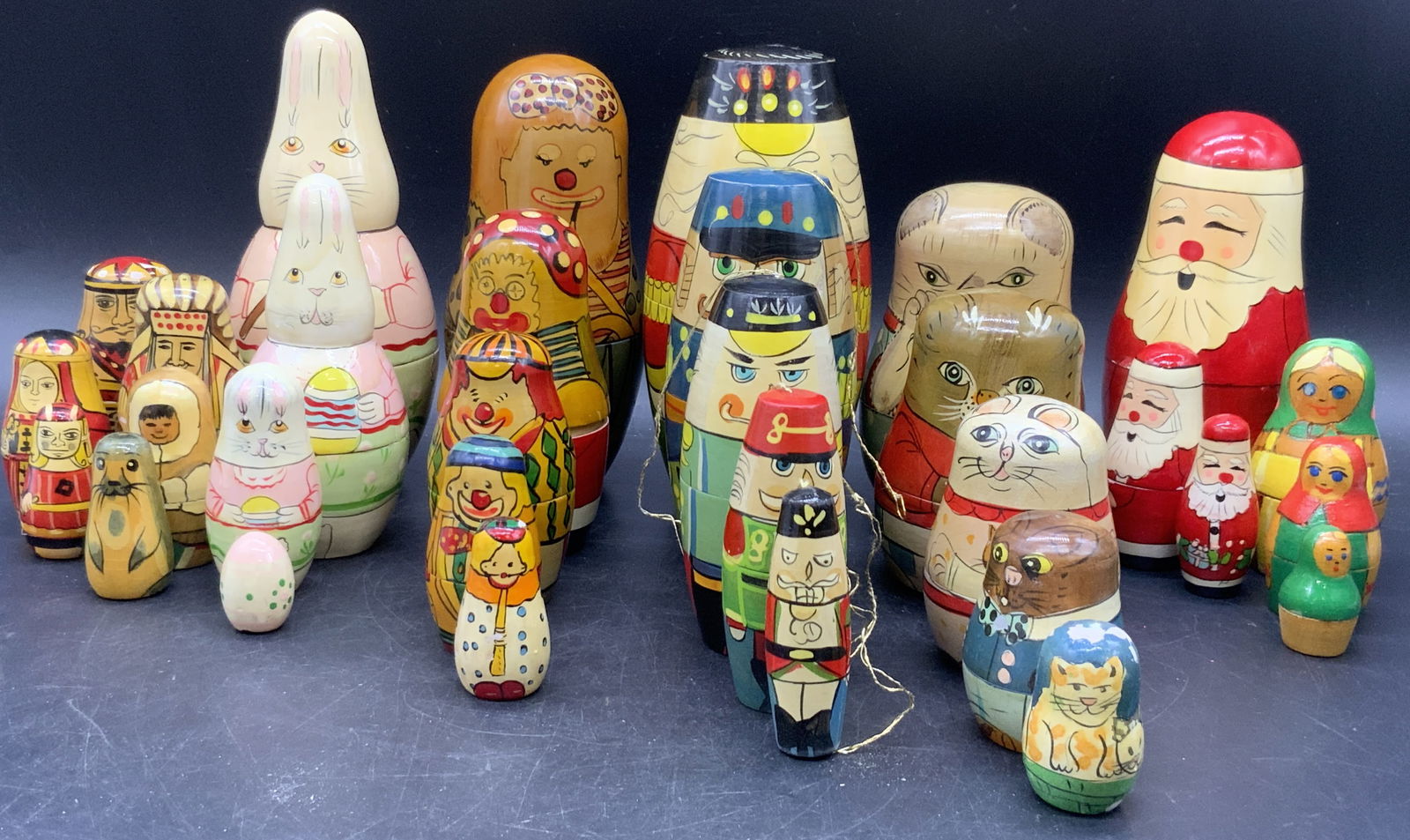 Group Lot Matryoshka Nesting Dolls, Animals & More (1 of 14)