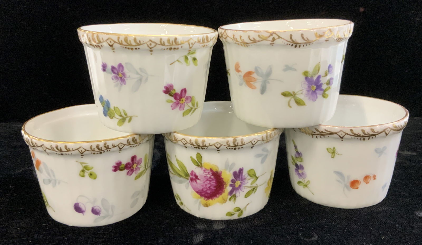 DRESDEN Petite Porcelain Ramekin Set 5, Germany (1 of 6)