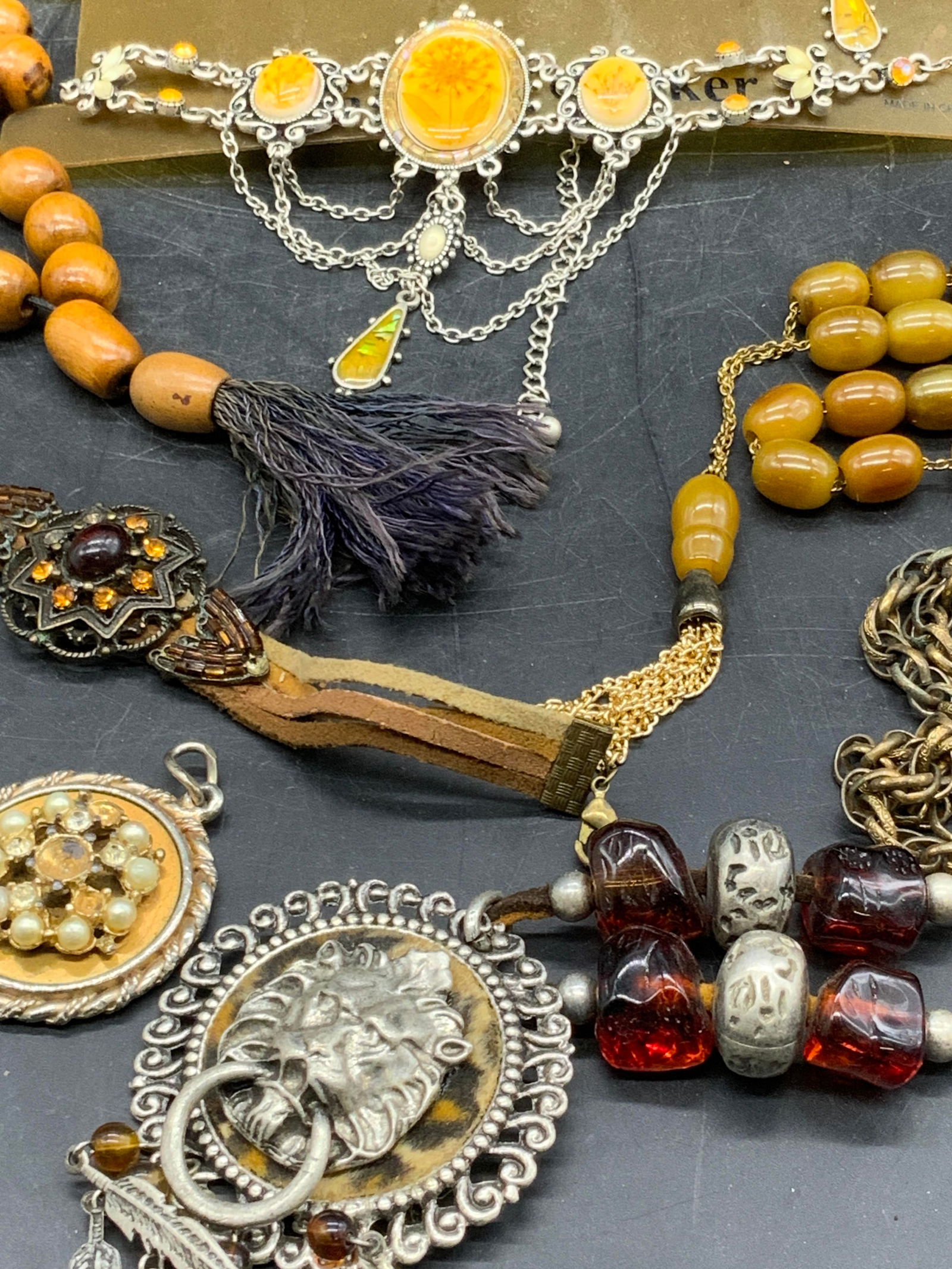 Grp Lot 7 Jewelry & Jewelry Pieces, Necklaces + (1 of 10)