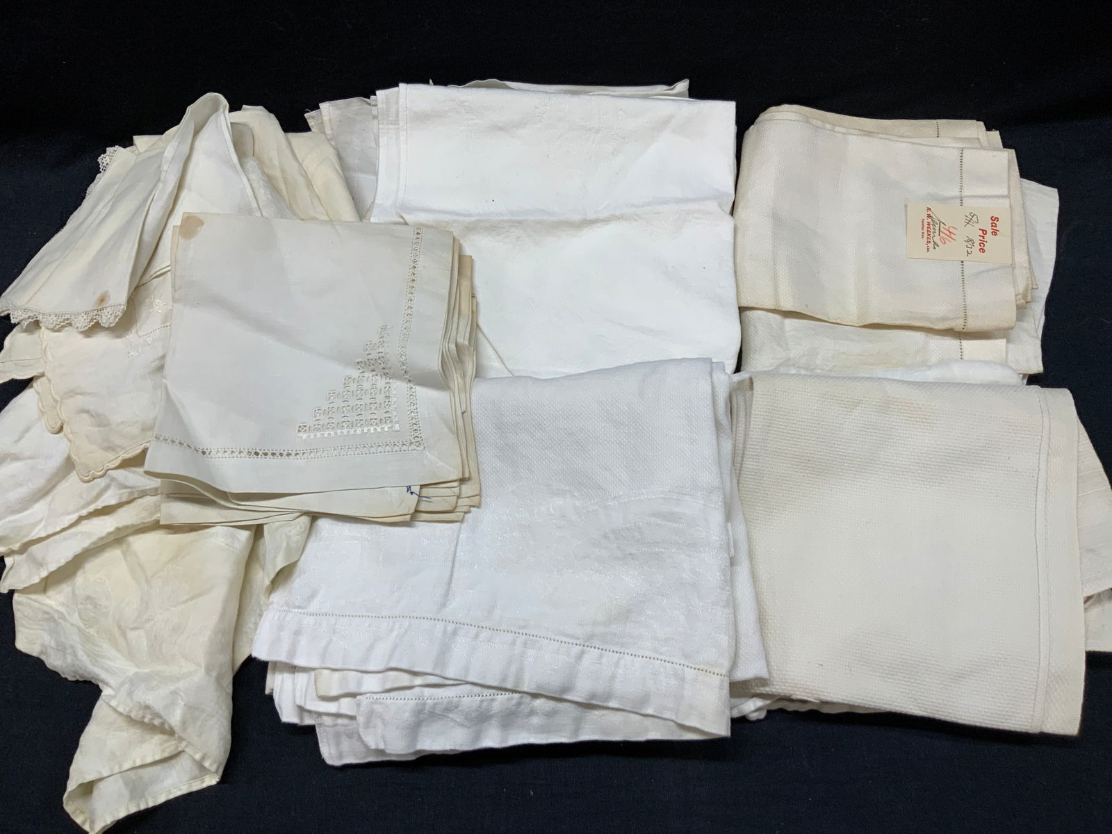20+ Off White Embroidered & Lace Linens (1 of 13)