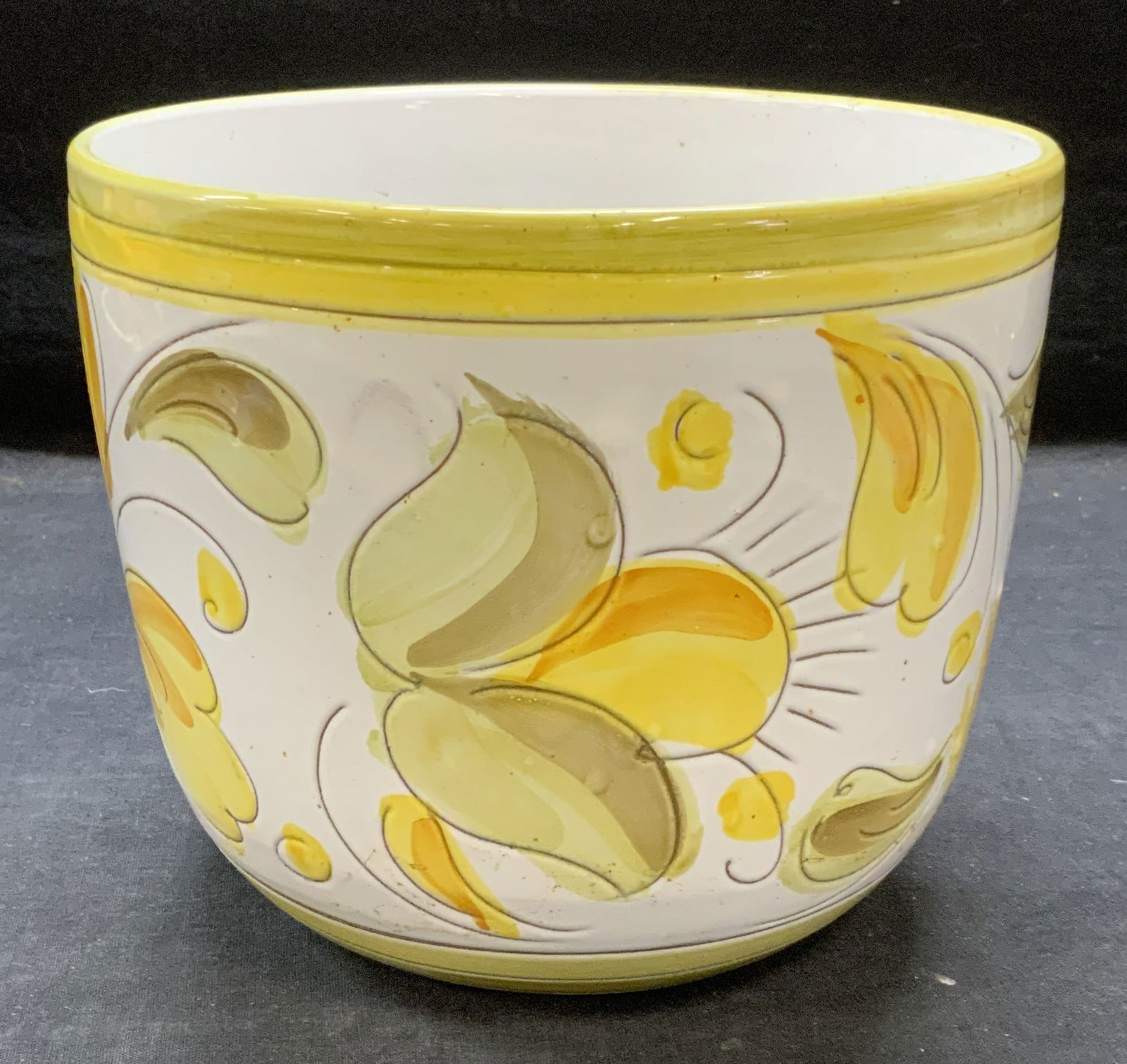 Vintage Ceramic Floral Planter, Italy (1 of 6)