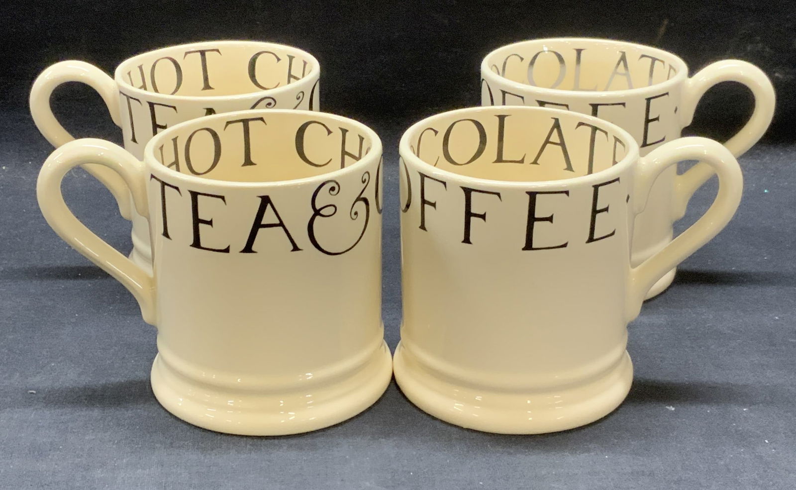 Set 4 Bridgewater Tea & Coffee Ceramic Mugs (1 of 7)