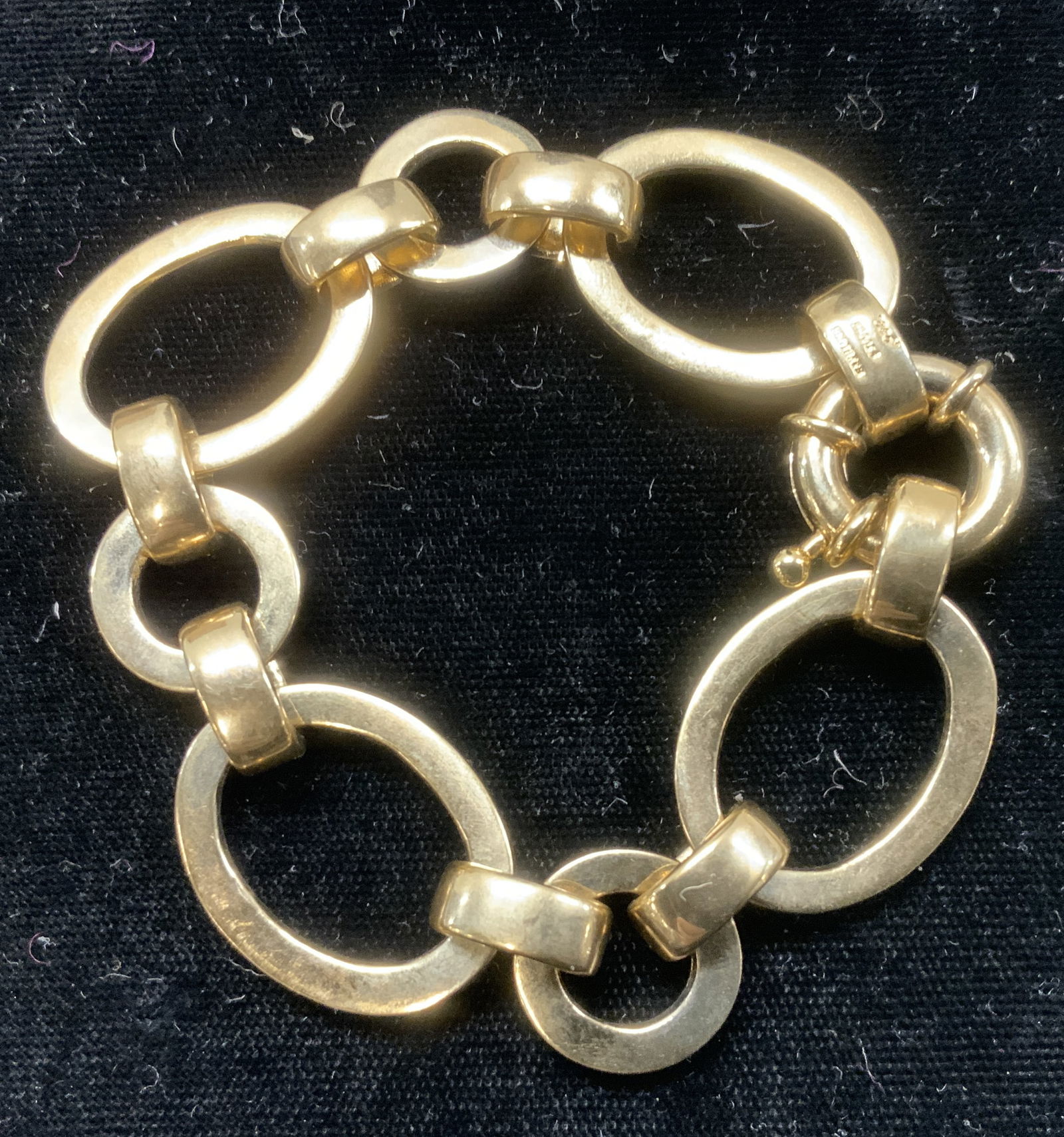 Brooks Brothers Gold Pl Oval Link Bracelet w (1 of 7)