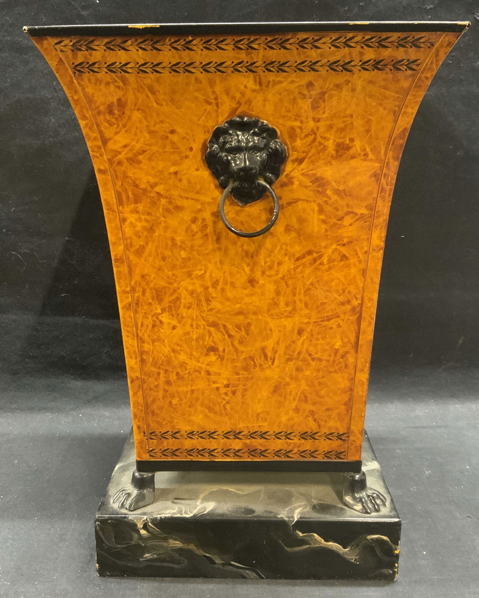 Toleware Metal Lion Head Vessel, Italy (1 of 7)