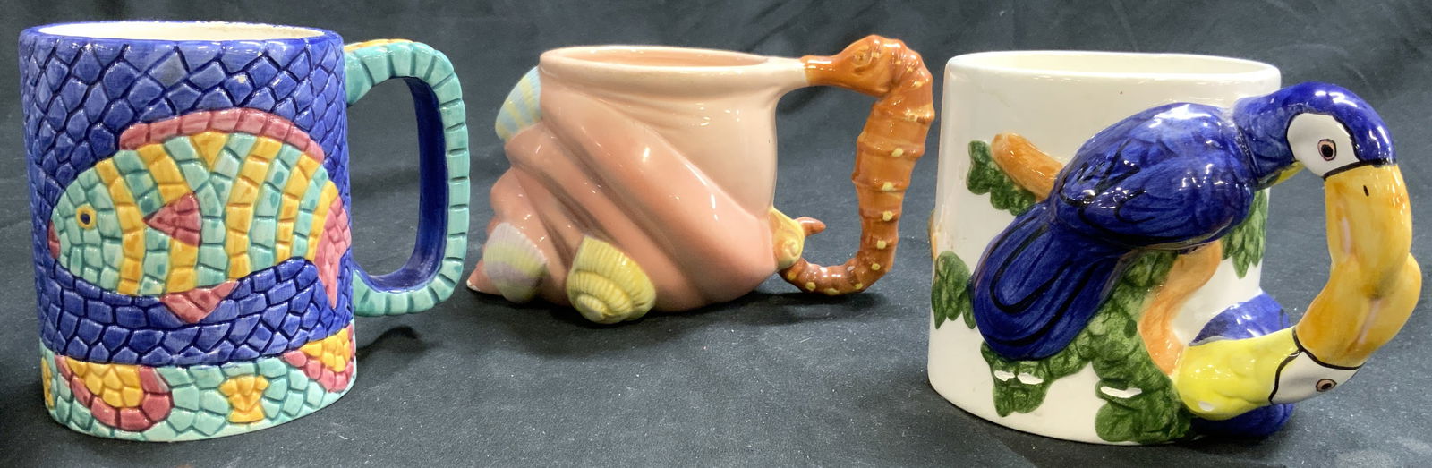 Lot 3 Trademarked Assorted Porcelain Mugs (1 of 8)