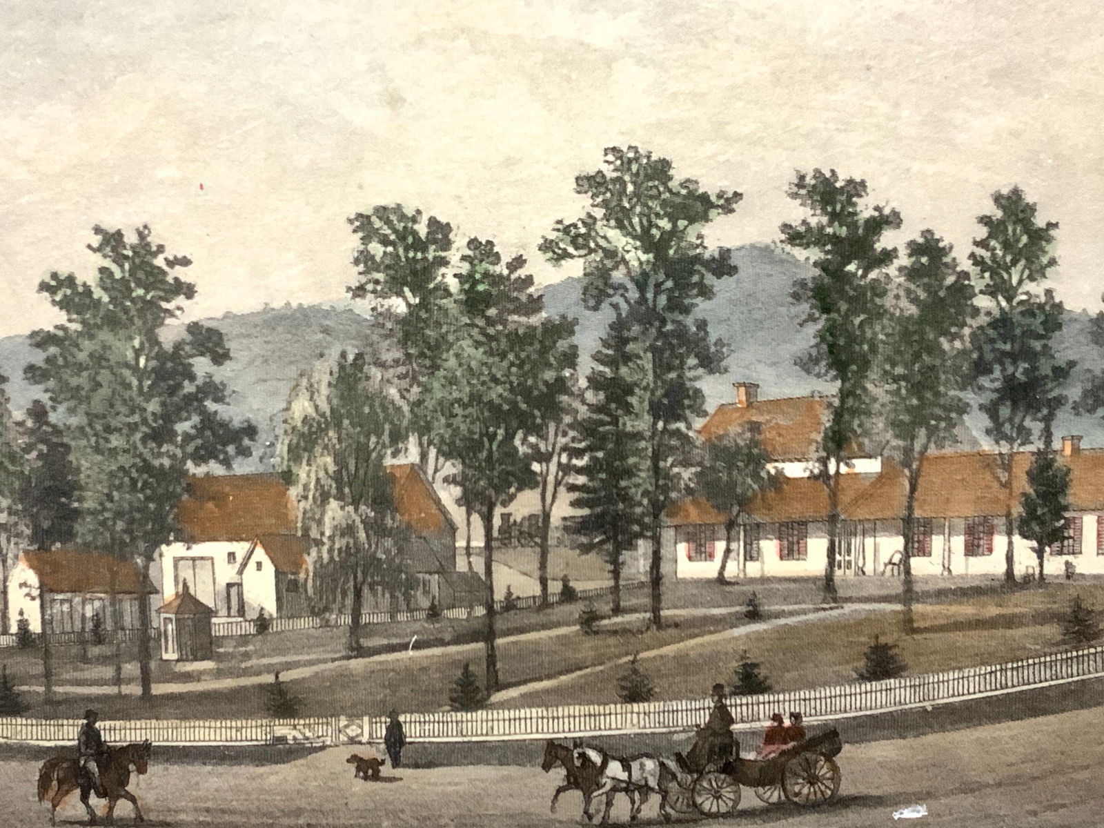 Bedford NY Colored Plate Engraving (1 of 8)