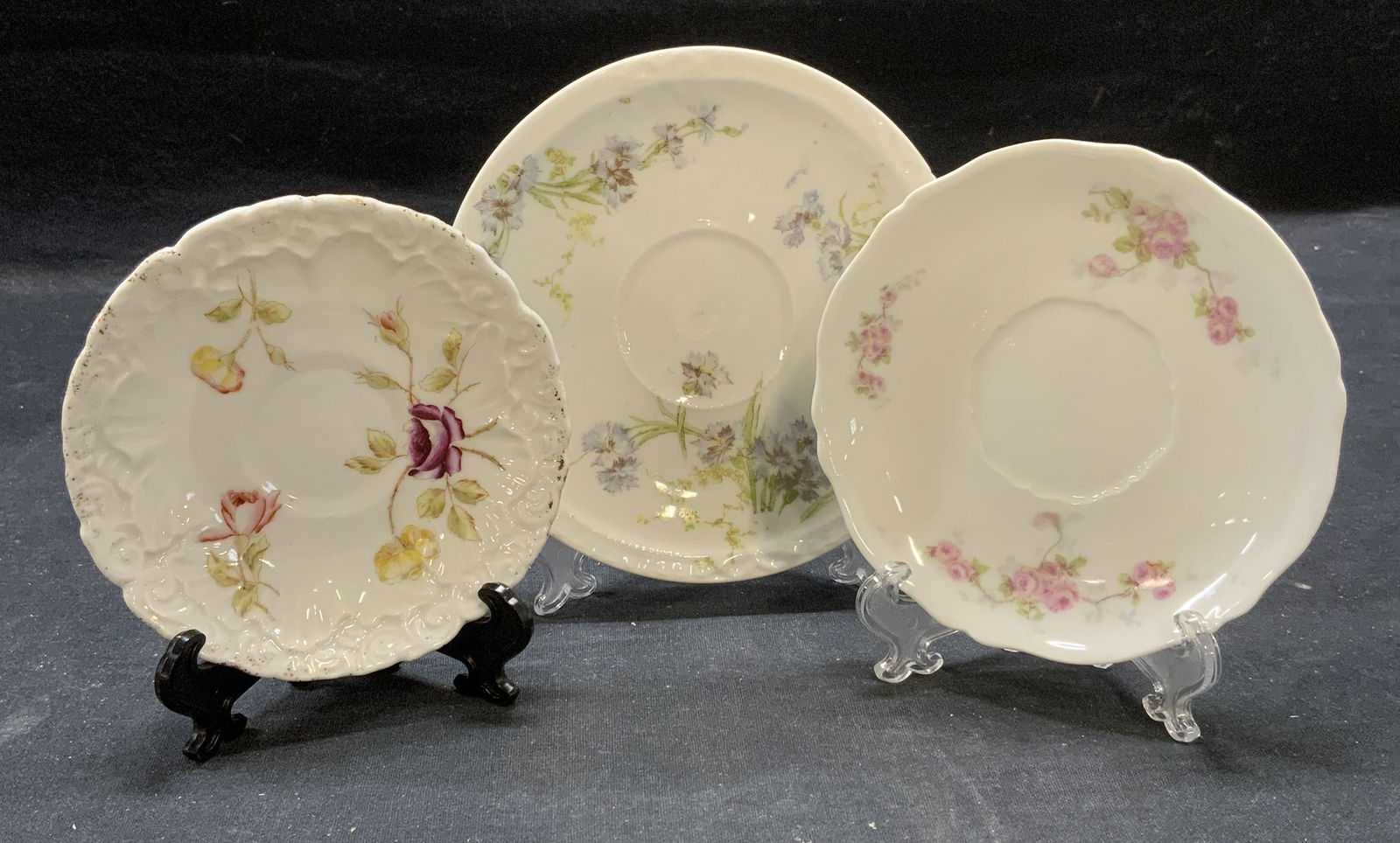 3 HAVILAND, Laternier, & Dresden Porc Saucers (1 of 7)