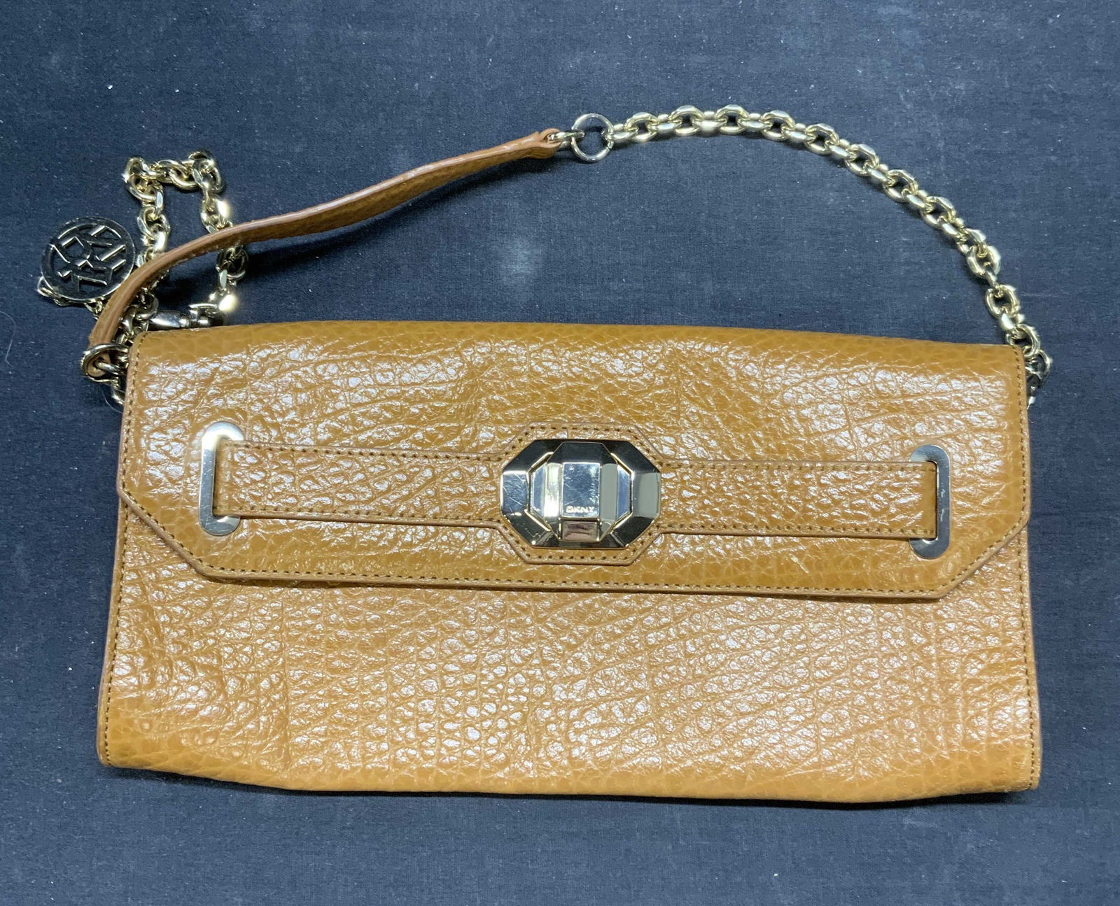 DKNY Tan Leather Handbag NWOT (1 of 6)