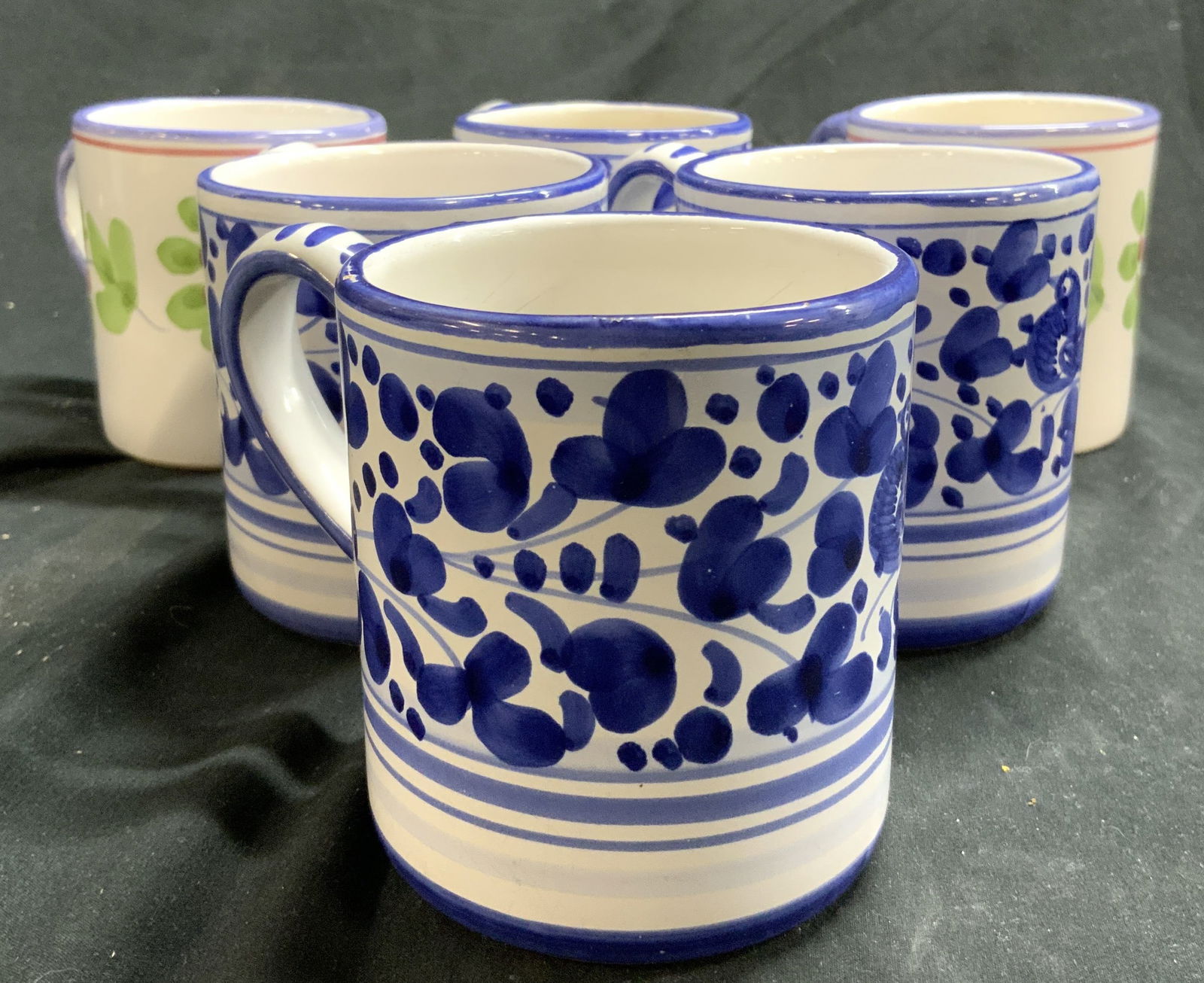 Lot 6 Signed Vntg Ceramic Coffee Mugs (1 of 6)