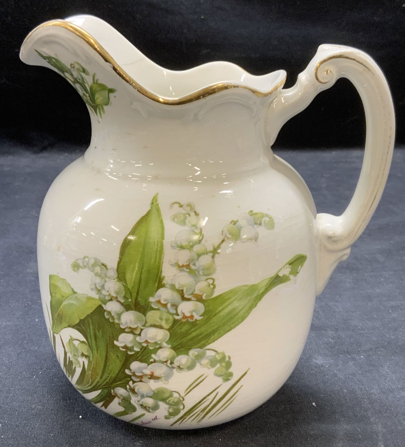 Vtg Buffalo Pottery Floral Ceramic Pitcher (1 of 7)