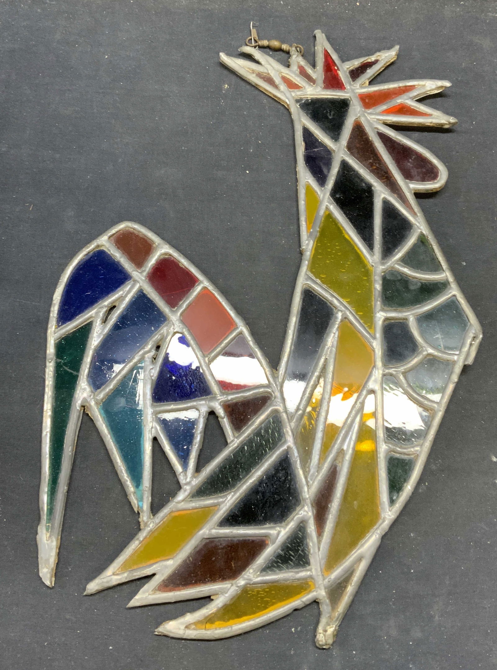 Stained Glass Rooster Window Hanging (1 of 7)