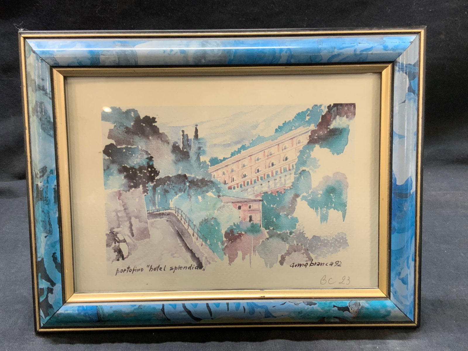 Splendido Hotel Watercolor Lithograph 1992 (1 of 7)