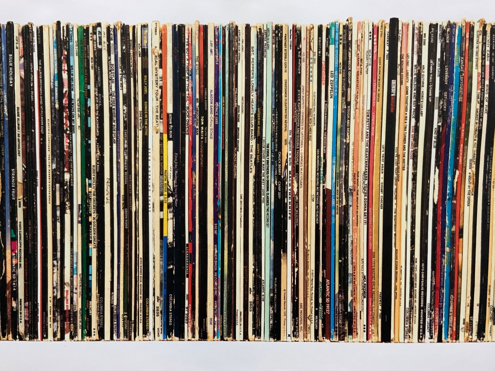 Record Collection Lithograph On Canvas 30in (1 of 7)