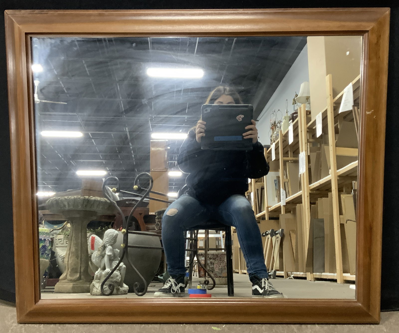 La Gouer Stamles Rectangular Wall Mirror (1 of 7)