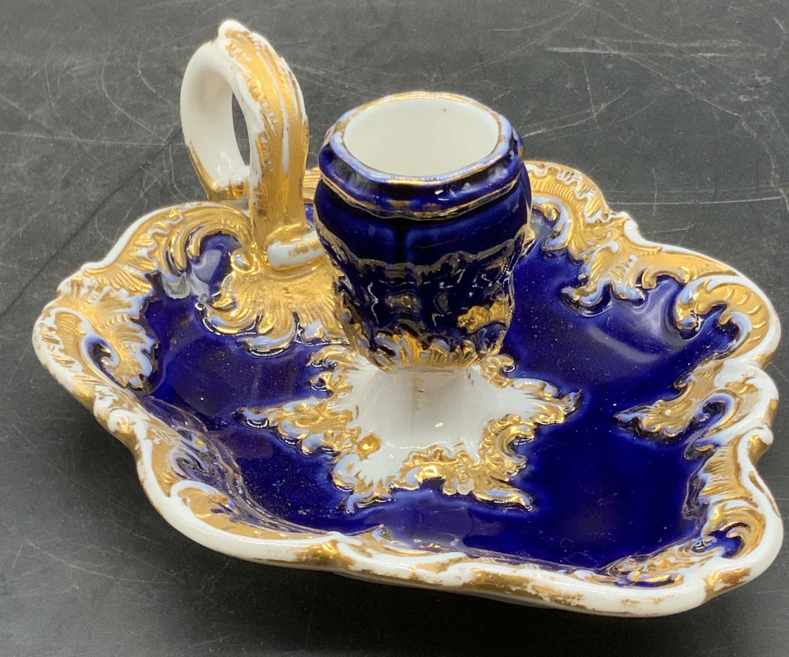 MEISSEN Trademarked Vintage Porcelain Candlestick (1 of 7)