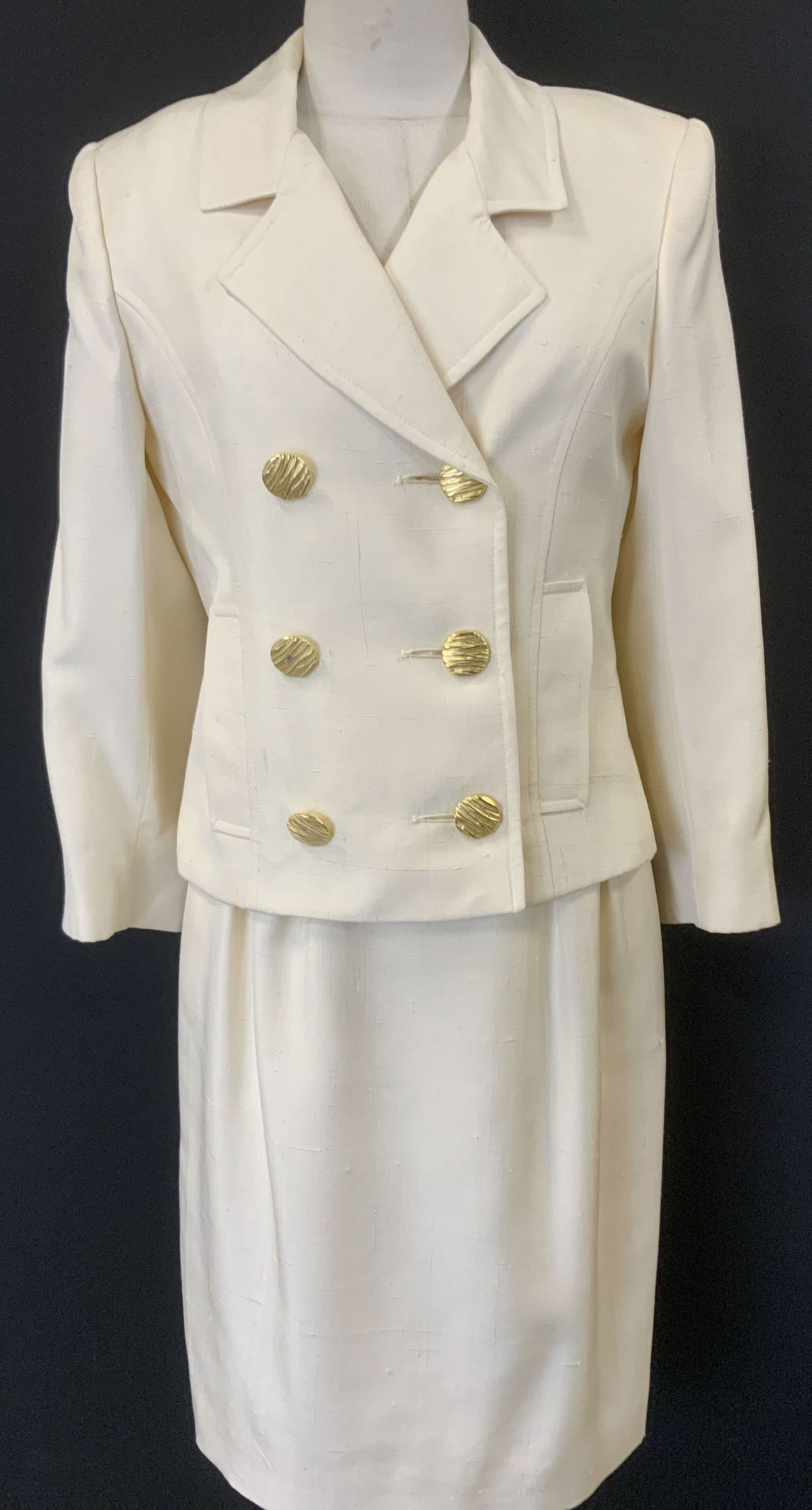 Herbert Grossman/ Saks 5th Ave Silk Skirt Suit, 2 (1 of 10)