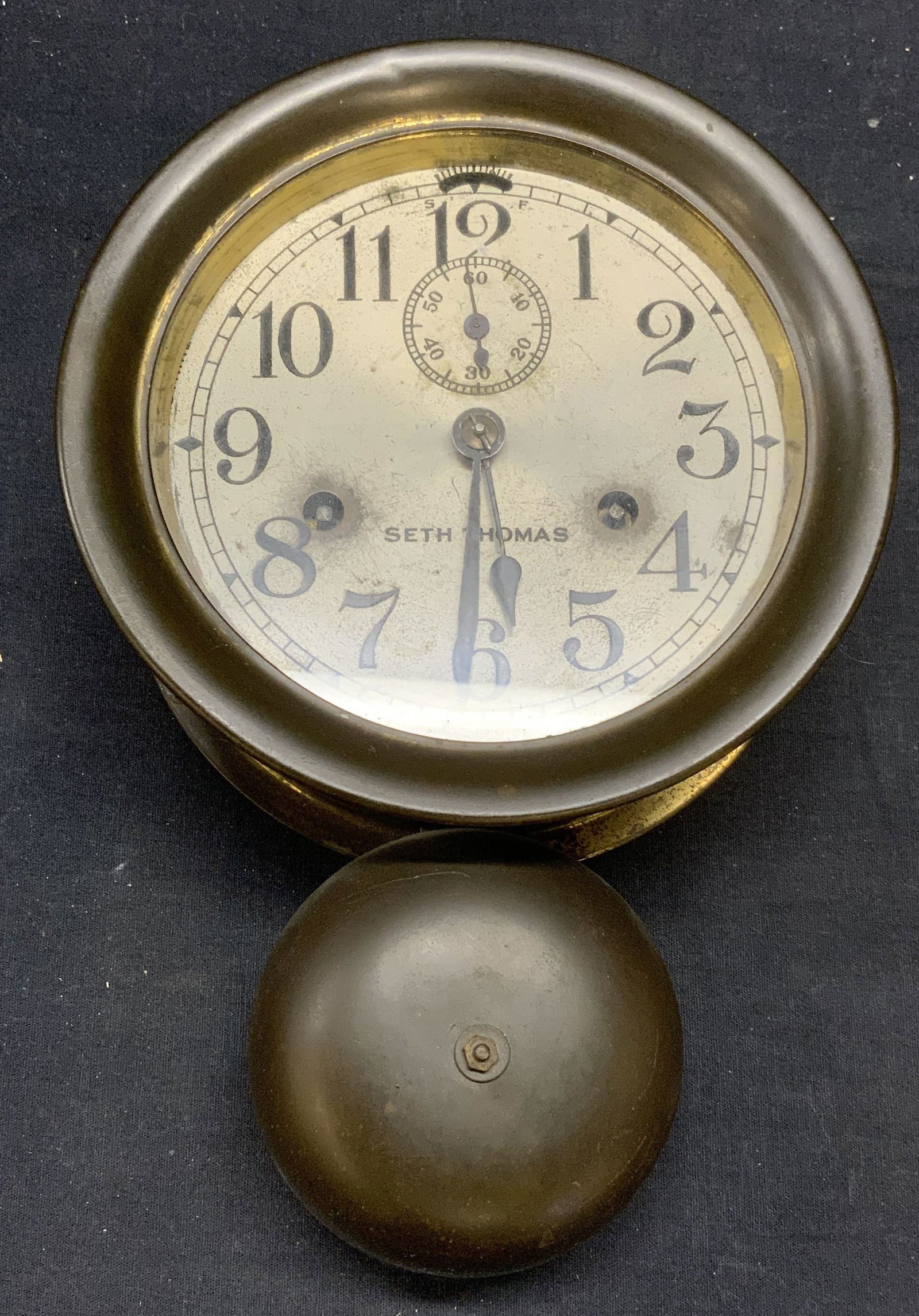Vintage Seth Thomas Ships Bell Clock (1 of 9)