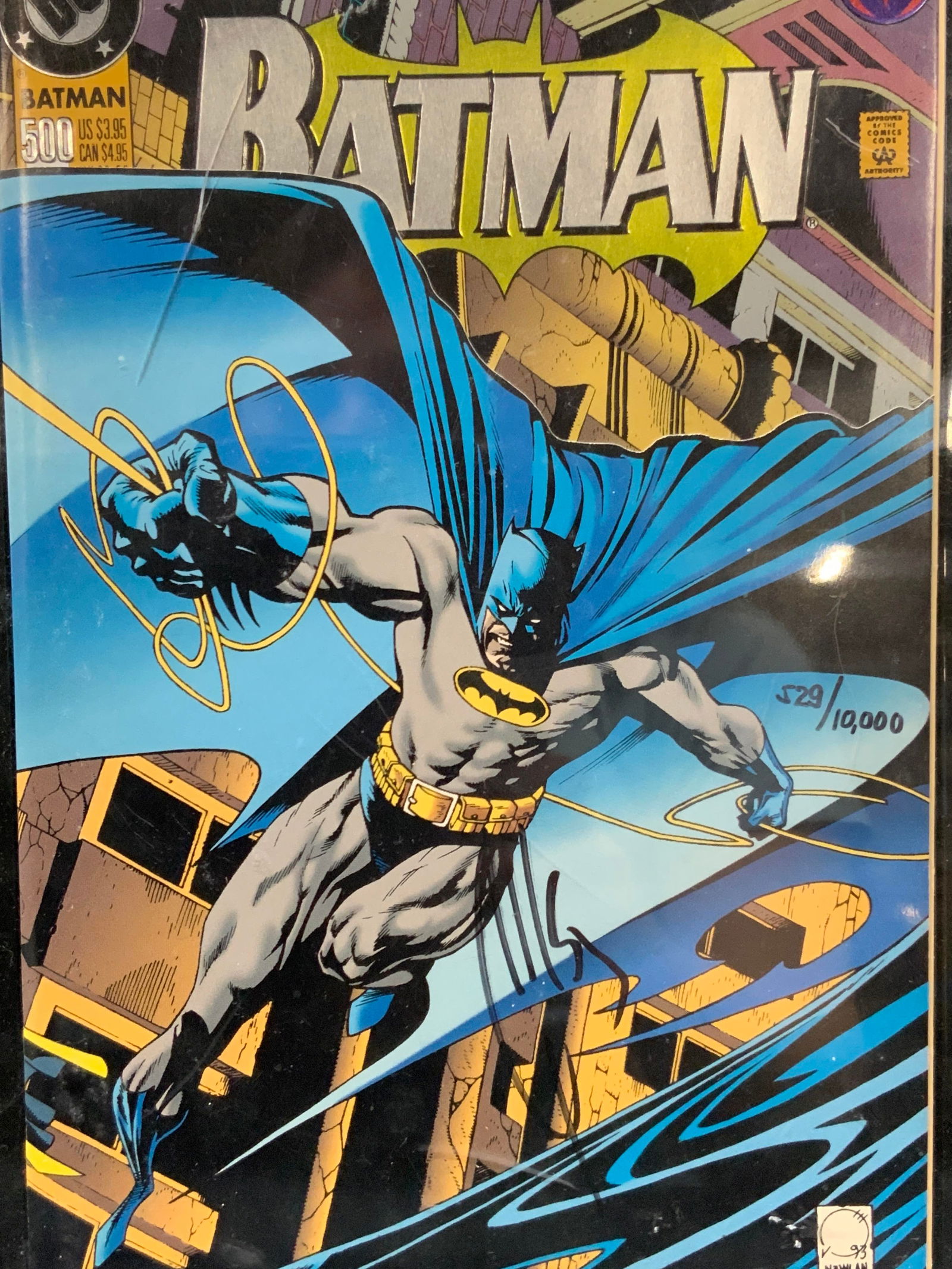 Autographed Batman Comic Issue 500 By Joe Quesada (1 of 10)