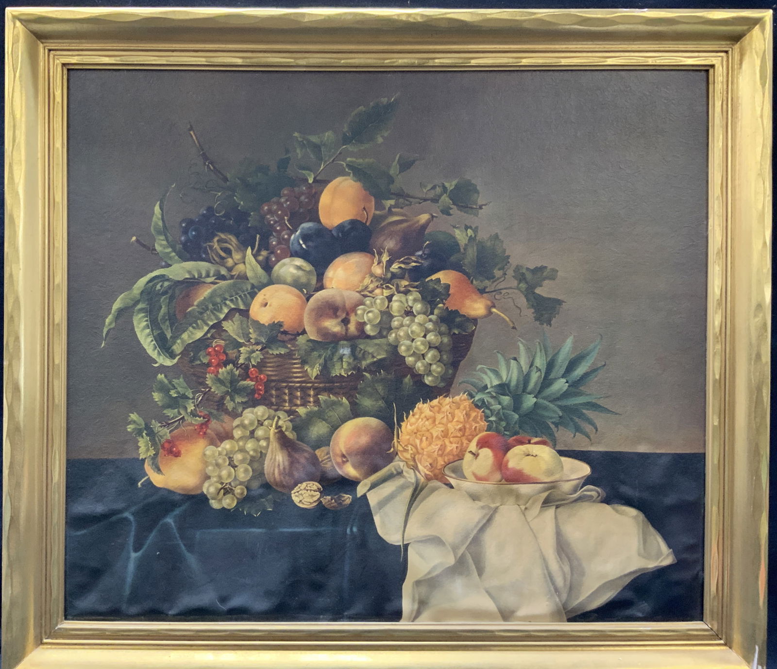 Framed Still Life Fruit & Floral Lithograph (1 of 8)