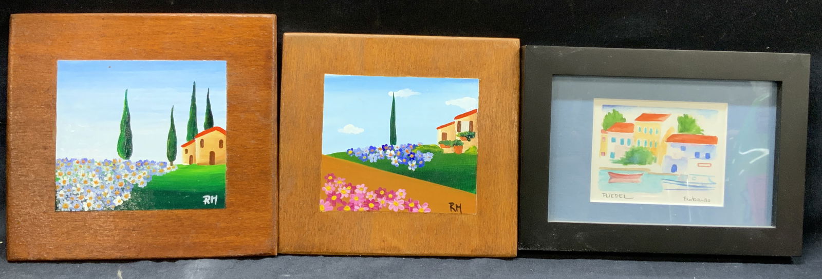 Lot 3 Sgd Acrylic & Watercolor Landscape Paintings (1 of 8)