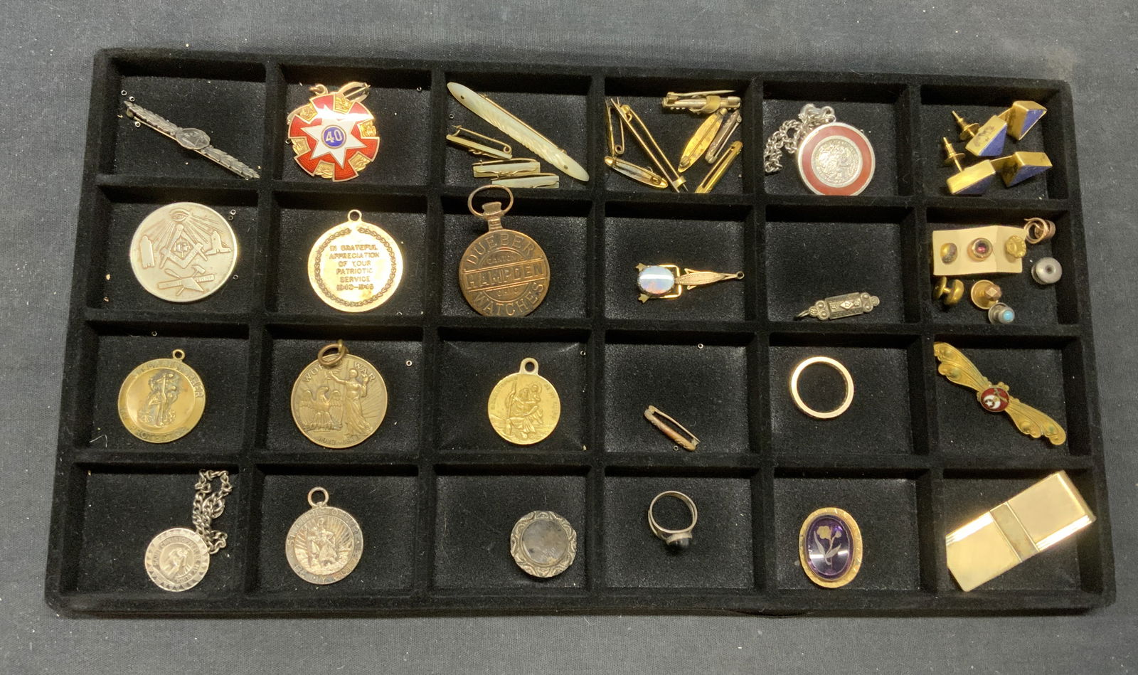 Group Military Medals, St Christopher, Cufflinks + (1 of 8)