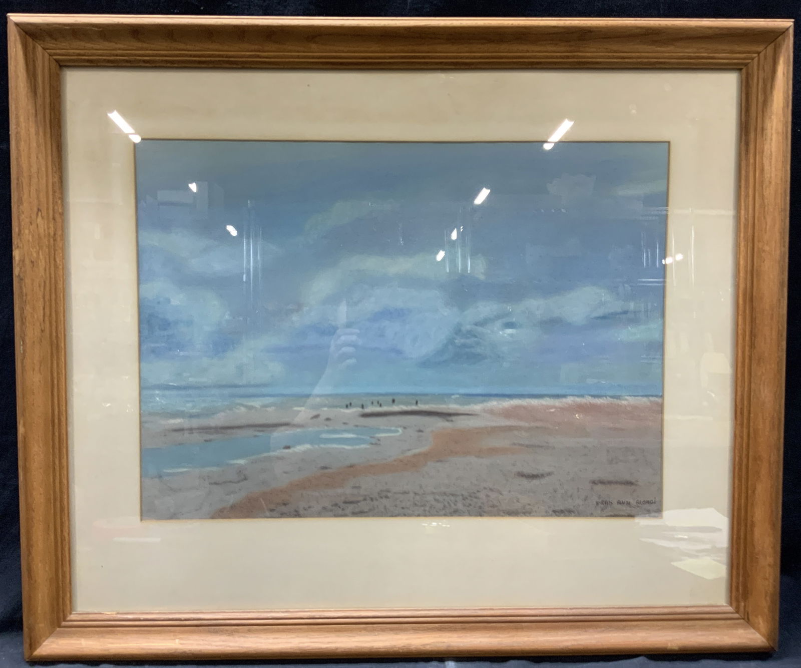Fran Ann Alongi Sgd Beach Landscape Pastel Drawing (1 of 7)