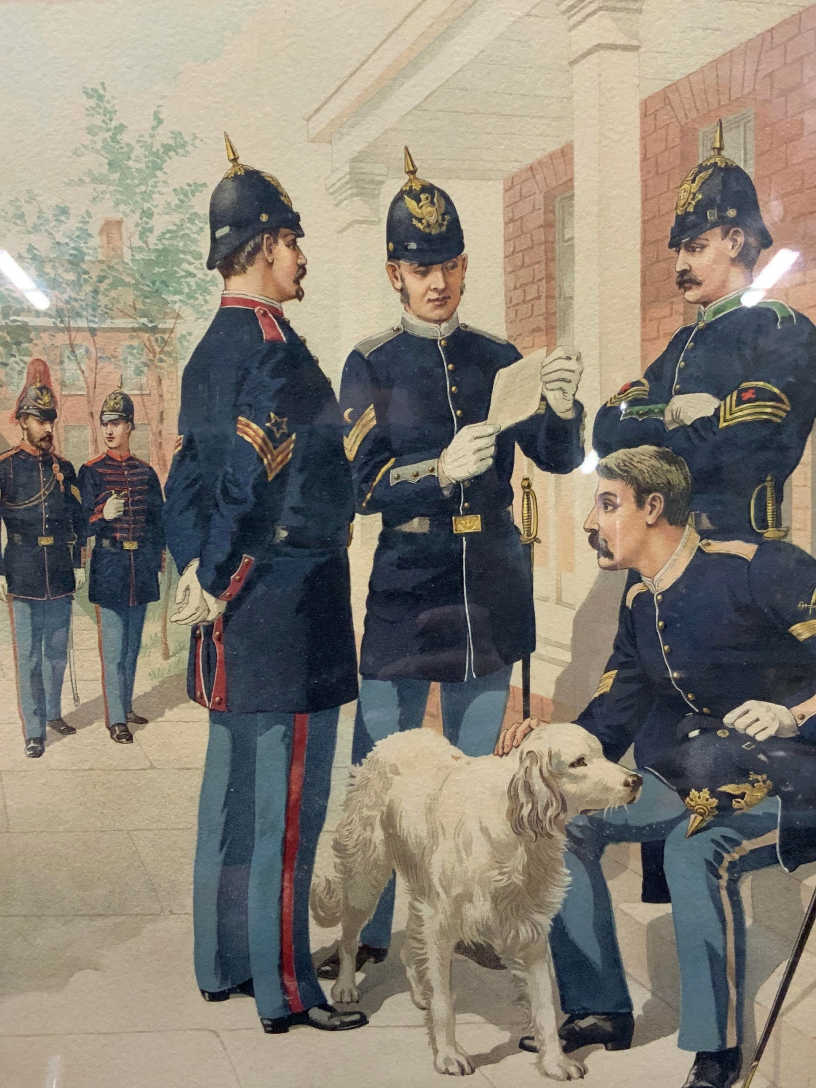 1885 Non Commissioned Officers & Staff Plate Litho (1 of 8)