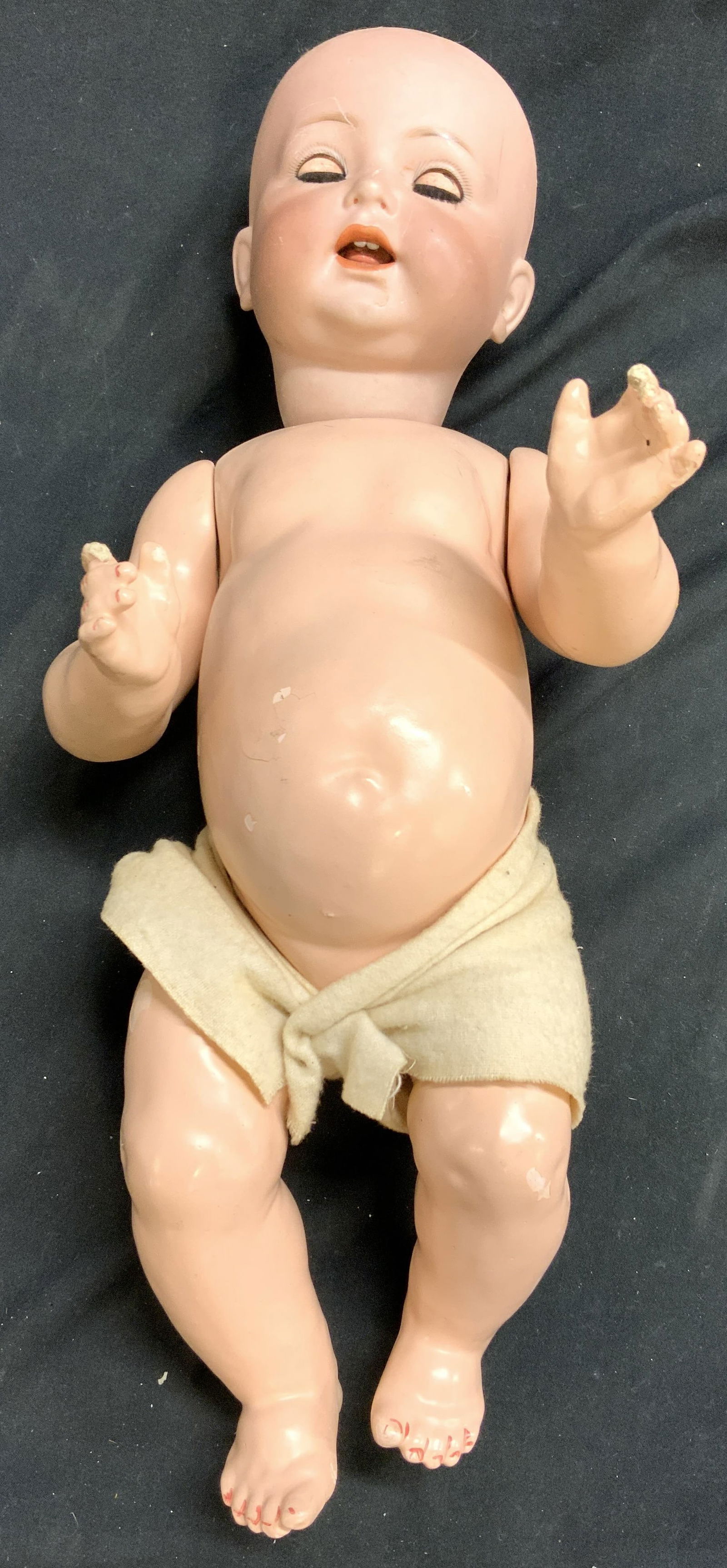 Antq German K*R Bisque Head Composite Baby Doll (1 of 6)