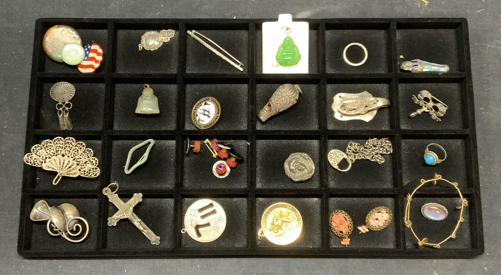 Group Lot 25+ Vintage Sterling Silver Jewelry + (1 of 9)