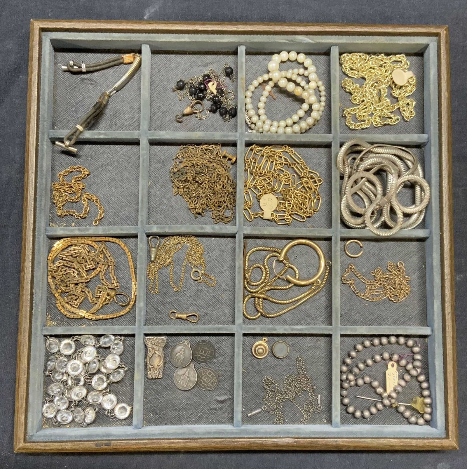 Group Lot Sterling Silver Chain, Clip, Cufflinks + (1 of 10)