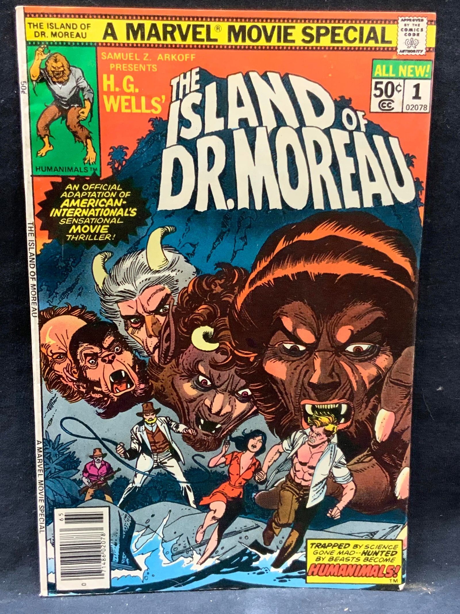 1977 Marvel Comic The Island Of Dr.Moreau (1 of 10)